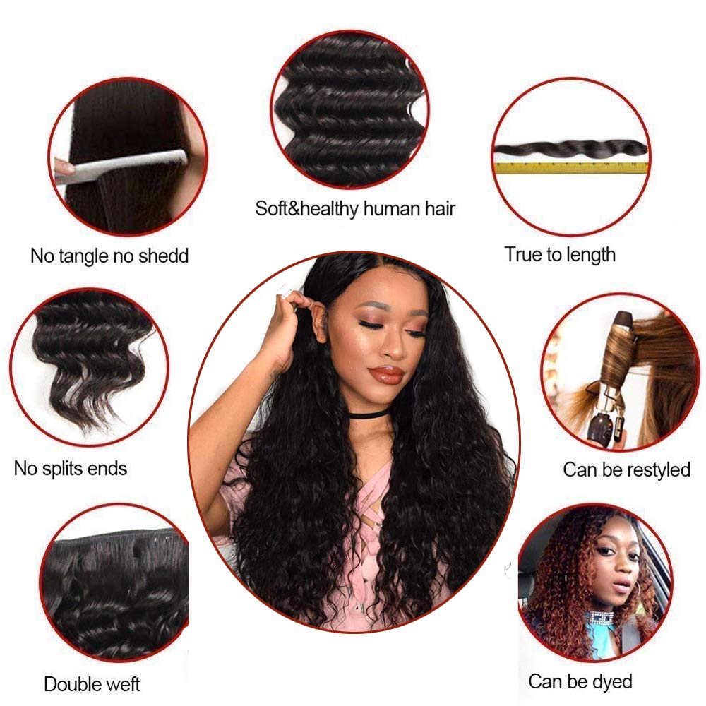Laritaiya - 4 Virgin Brazilian Water Wave Bundles - 18, 20, 22, 24 Inch*