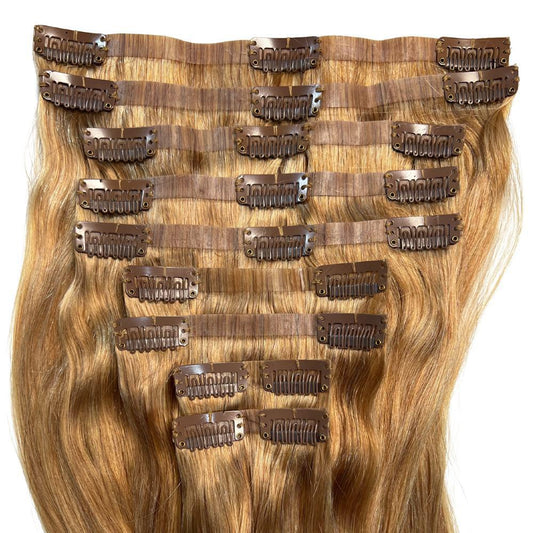 Honey Seamless Clip-In 100% Virgin Hair Extensions
