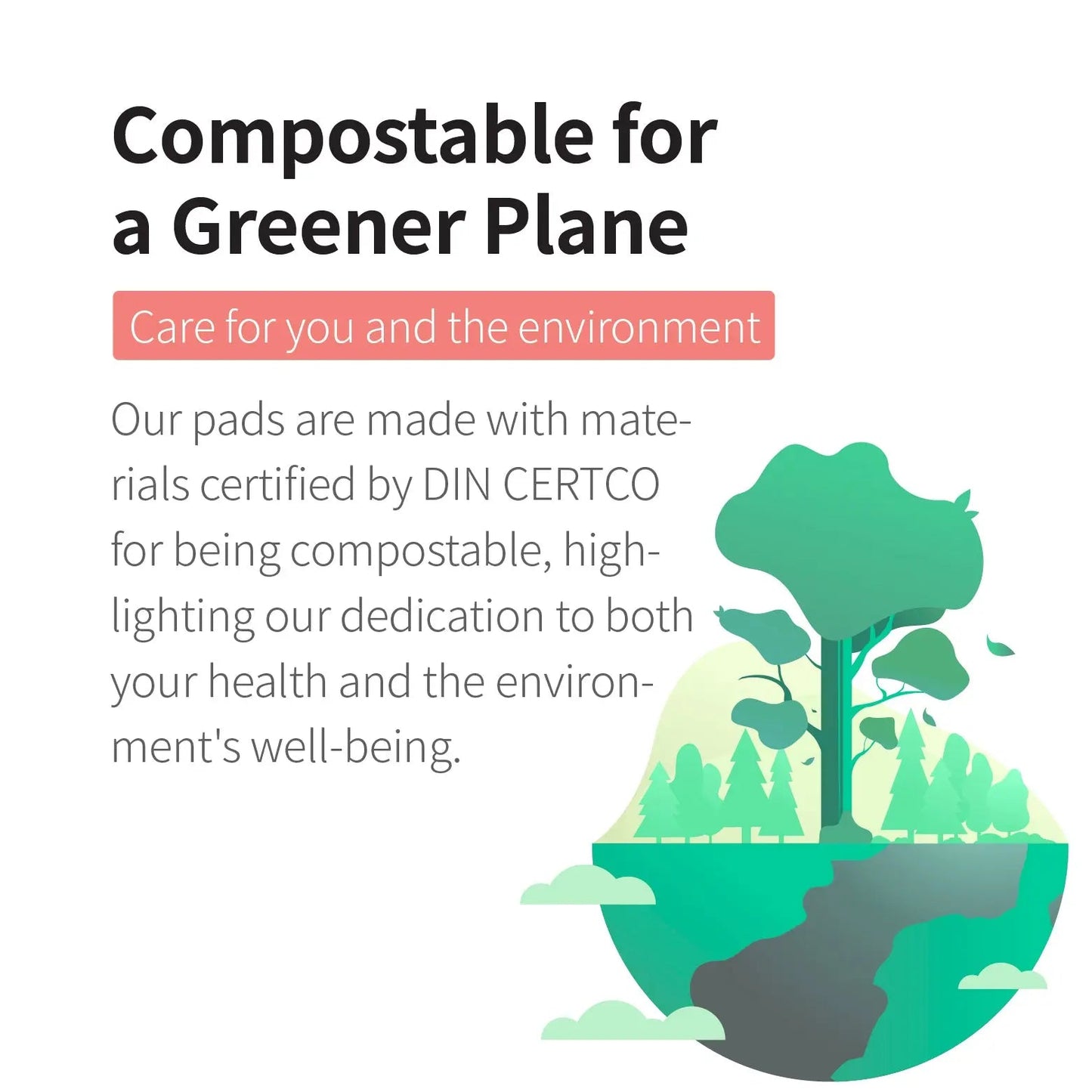 Pure Care Organic Herbal Infused Pads - Overnight