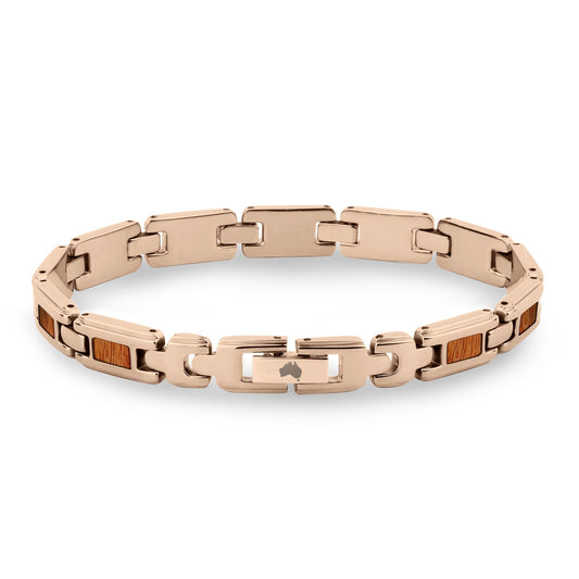 Gum Burl Ladies Link Bracelet - Rose Gold
