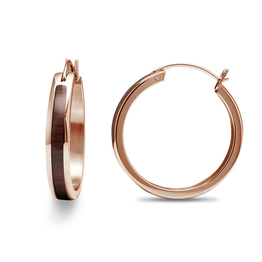 Jarrah Hoop Earrings - Rose Gold