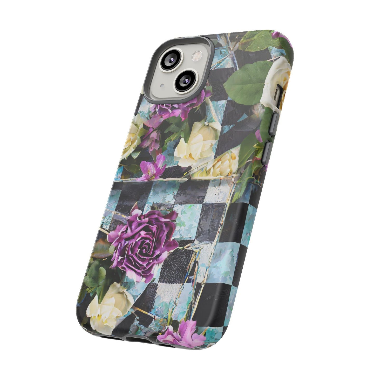 Checkerboard Tough Phone Case For iPhone, Samsung Galaxy, And Google Pixel