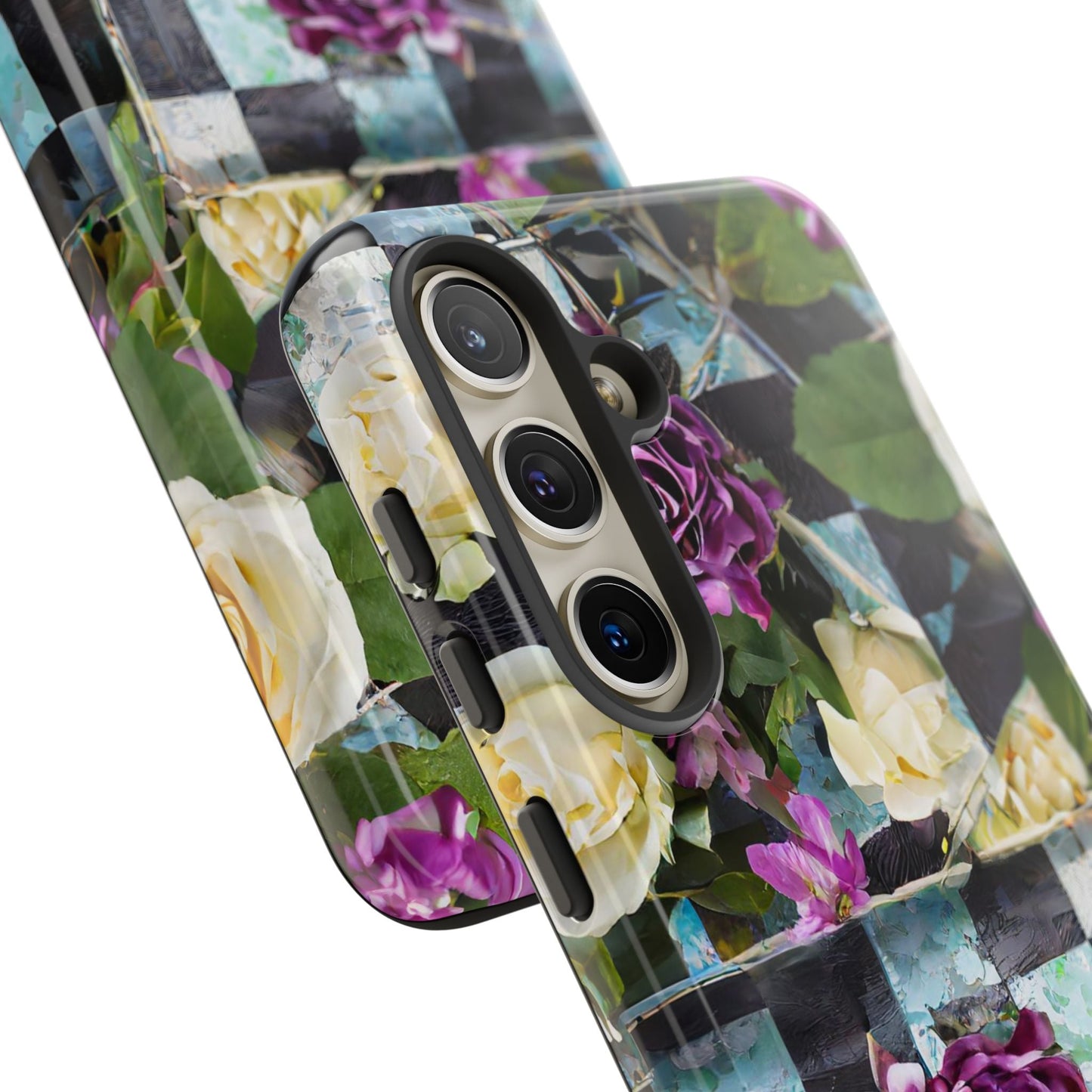 Checkerboard Tough Phone Case For iPhone, Samsung Galaxy, And Google Pixel