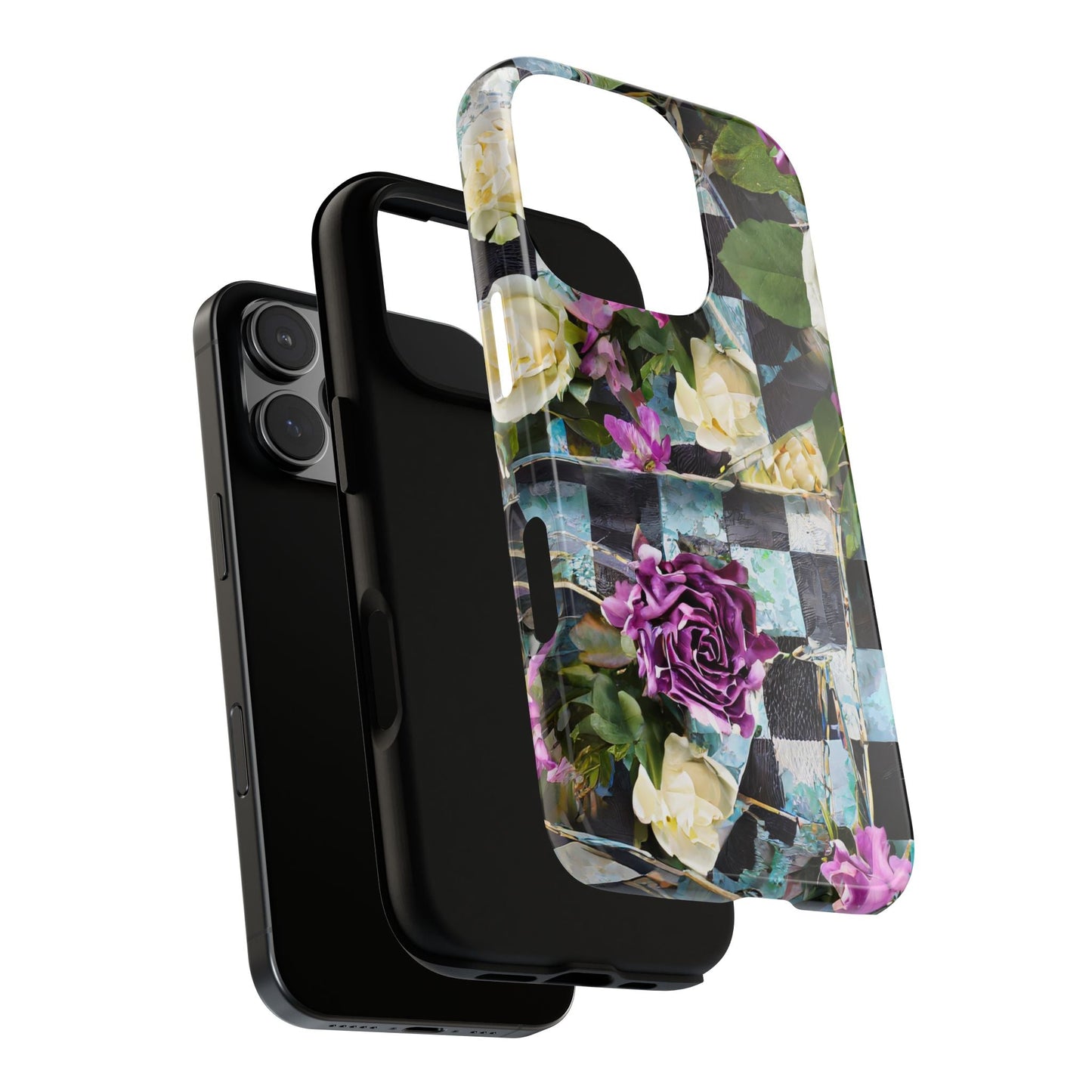 Checkerboard Tough Phone Case For iPhone, Samsung Galaxy, And Google Pixel