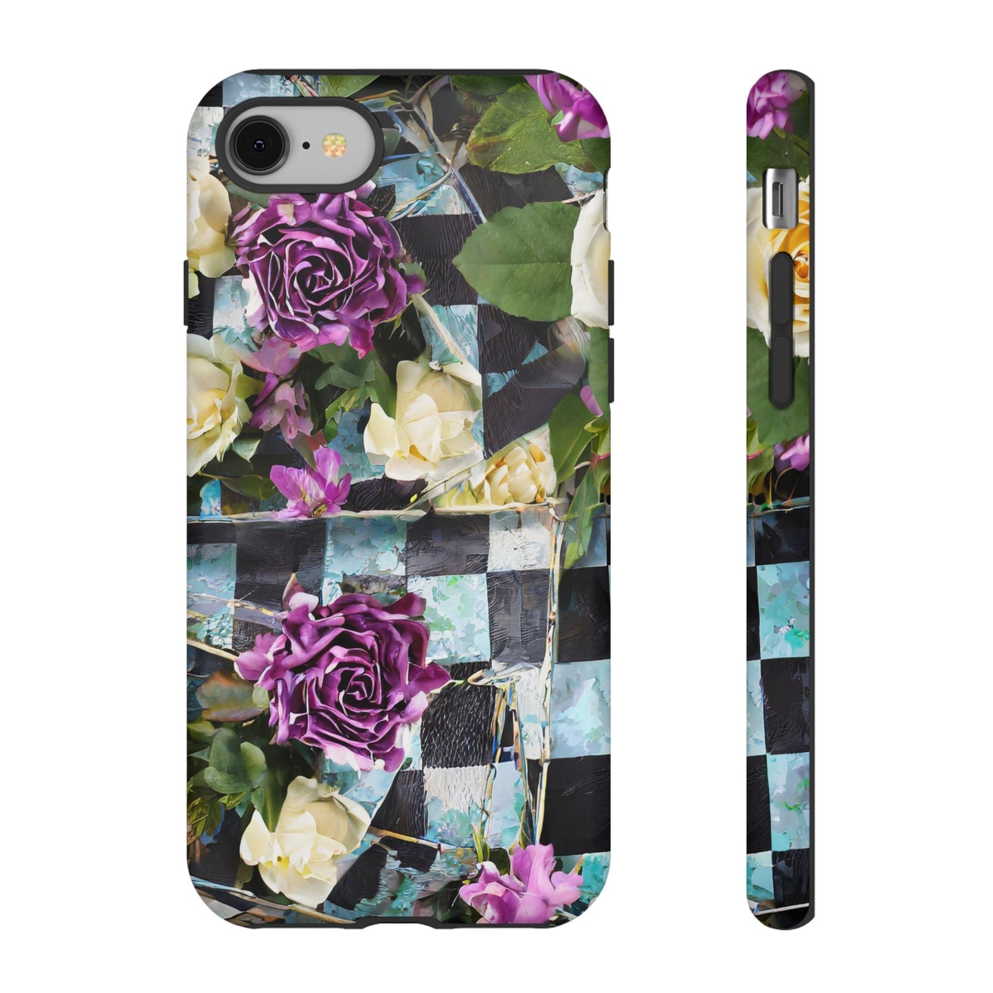 Checkerboard Tough Phone Case For iPhone, Samsung Galaxy, And Google Pixel