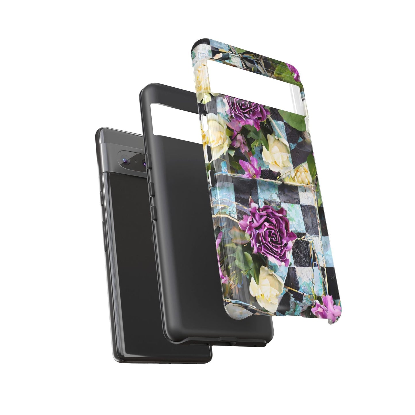 Checkerboard Tough Phone Case For iPhone, Samsung Galaxy, And Google Pixel