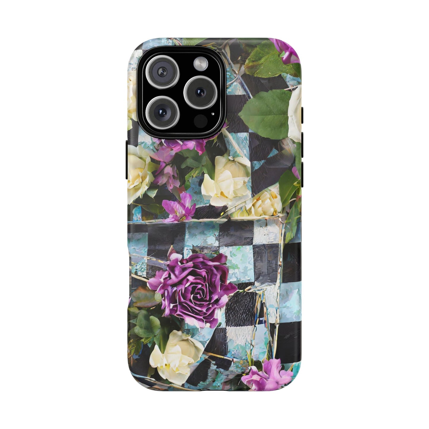 Checkerboard Tough Phone Case For iPhone, Samsung Galaxy, And Google Pixel