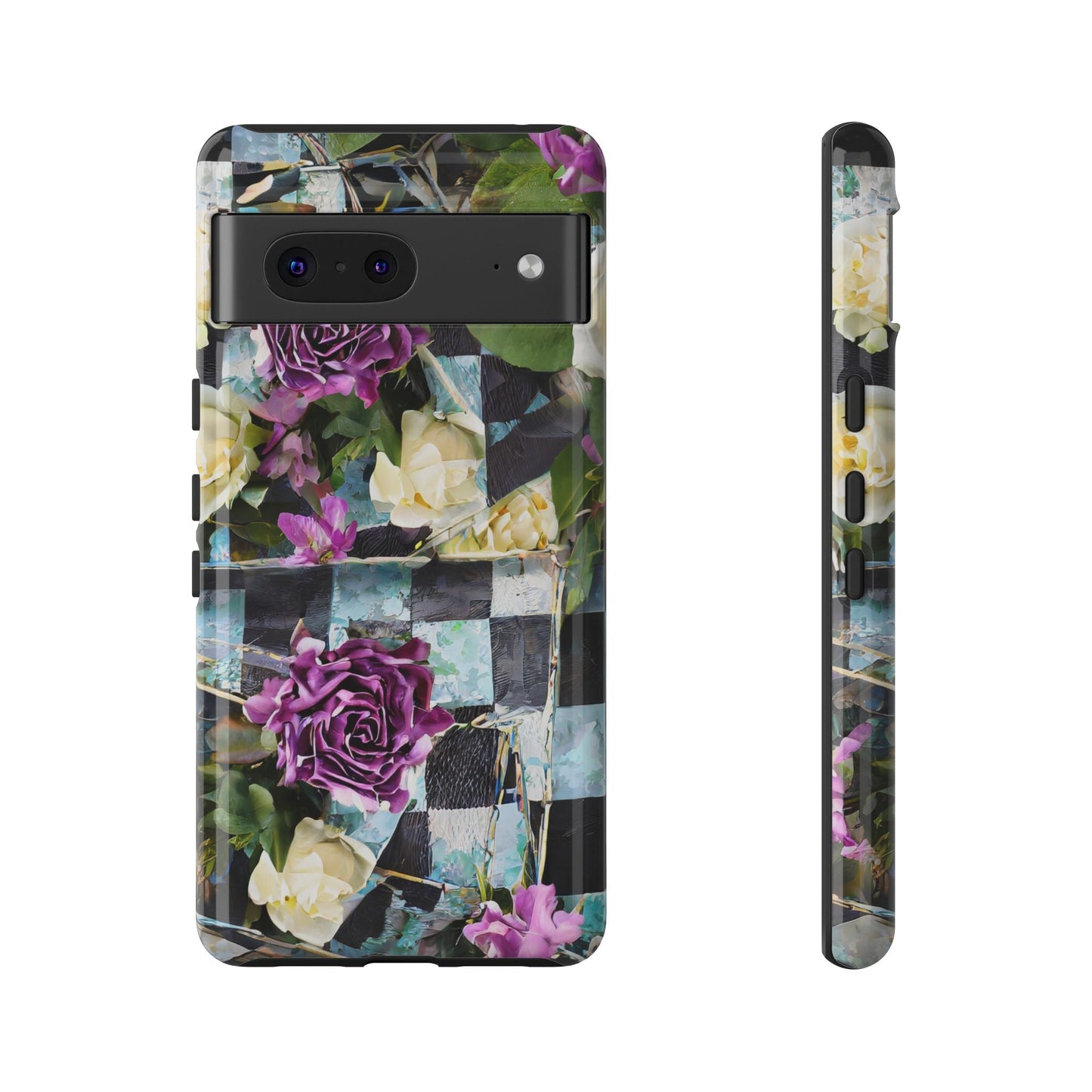 Checkerboard Tough Phone Case For iPhone, Samsung Galaxy, And Google Pixel
