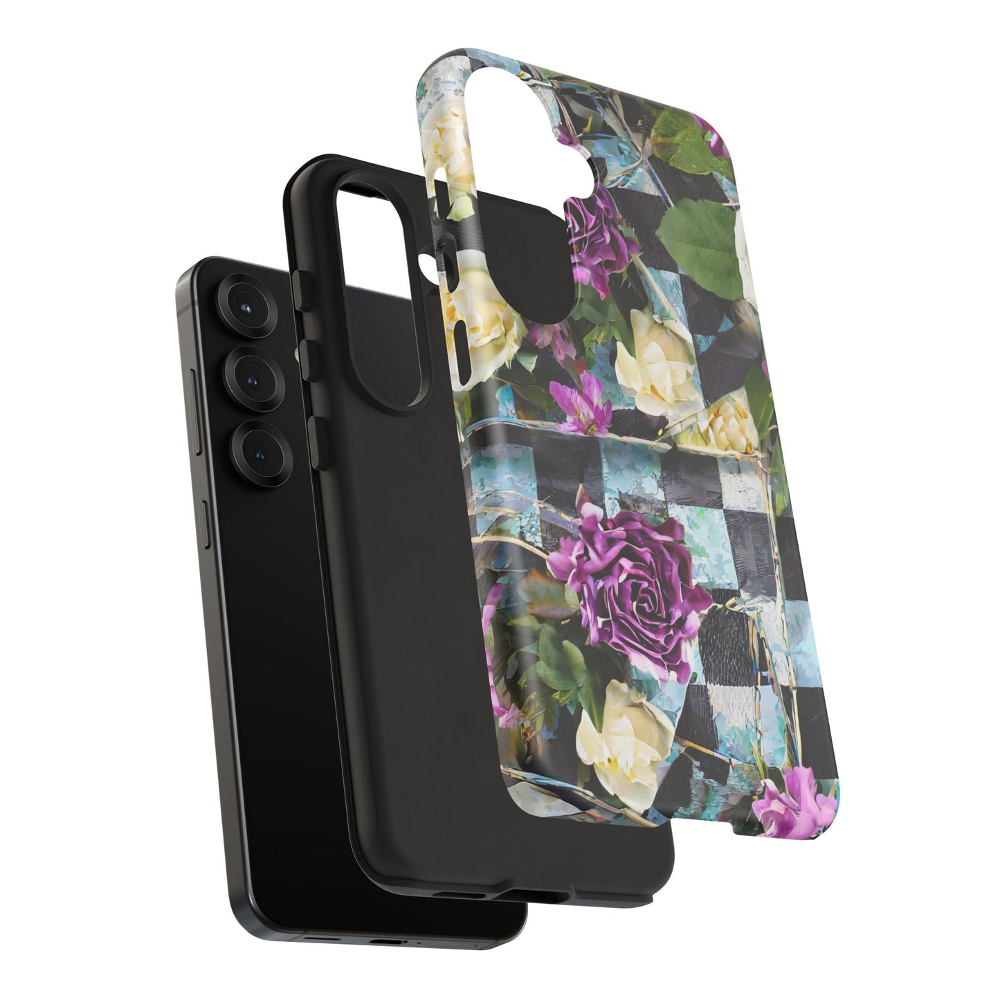 Checkerboard Tough Phone Case For iPhone, Samsung Galaxy, And Google Pixel