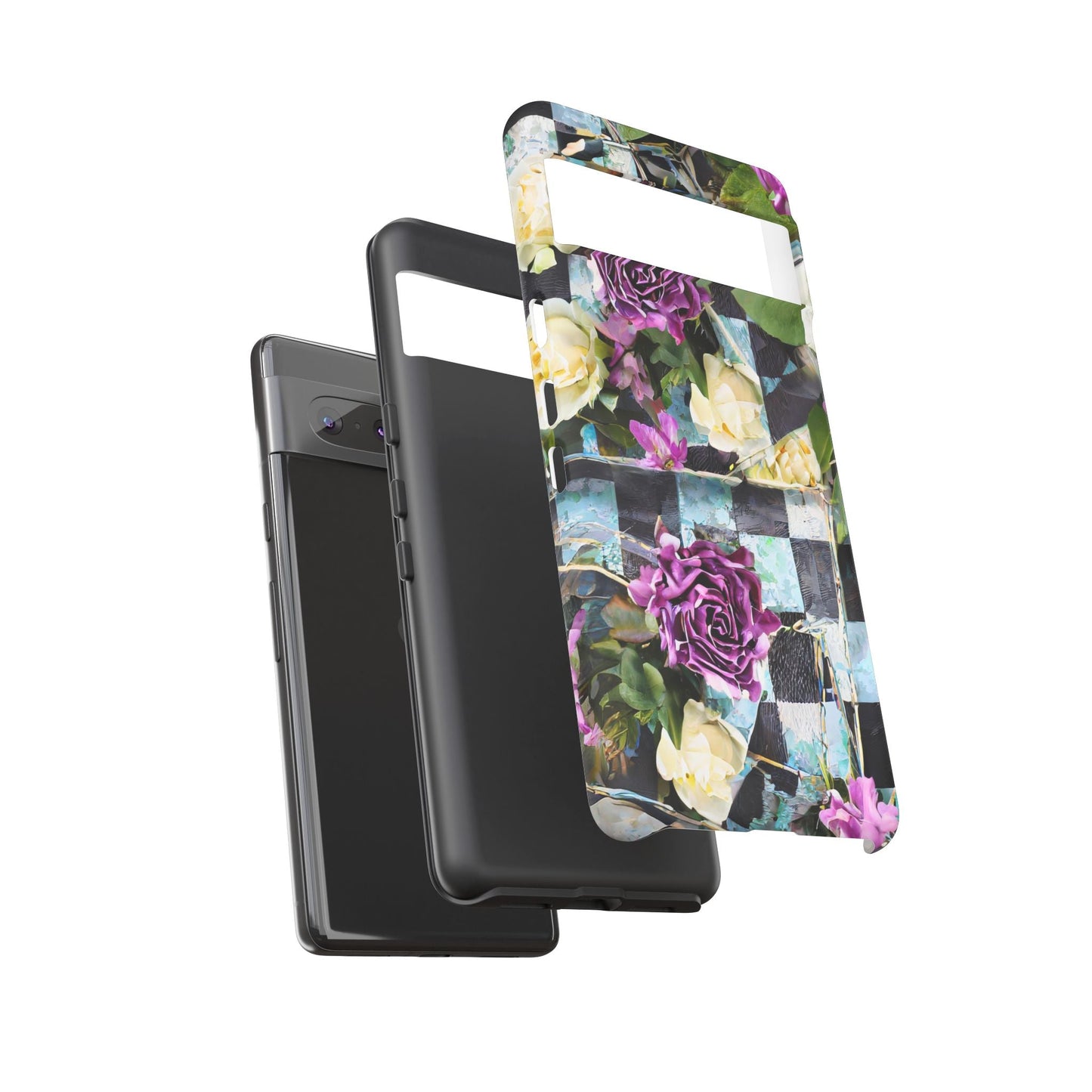Checkerboard Tough Phone Case For iPhone, Samsung Galaxy, And Google Pixel