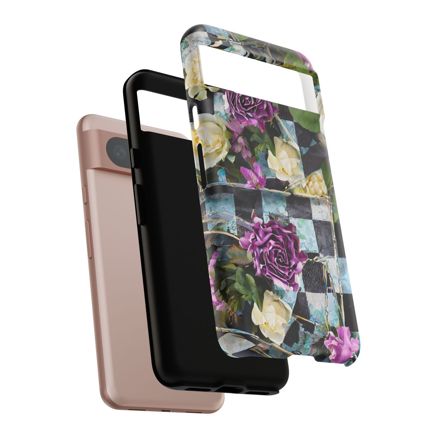 Checkerboard Tough Phone Case For iPhone, Samsung Galaxy, And Google Pixel