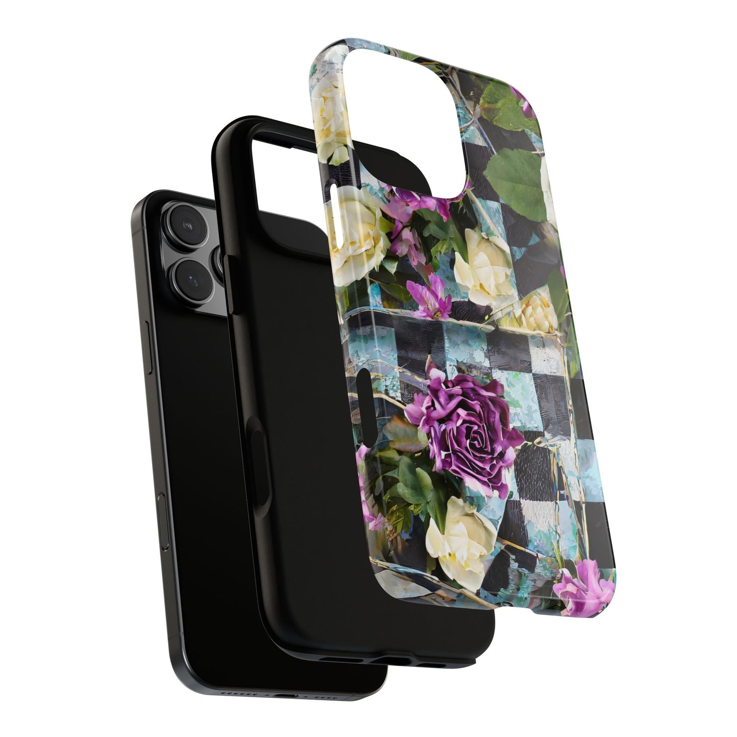 Checkerboard Tough Phone Case For iPhone, Samsung Galaxy, And Google Pixel