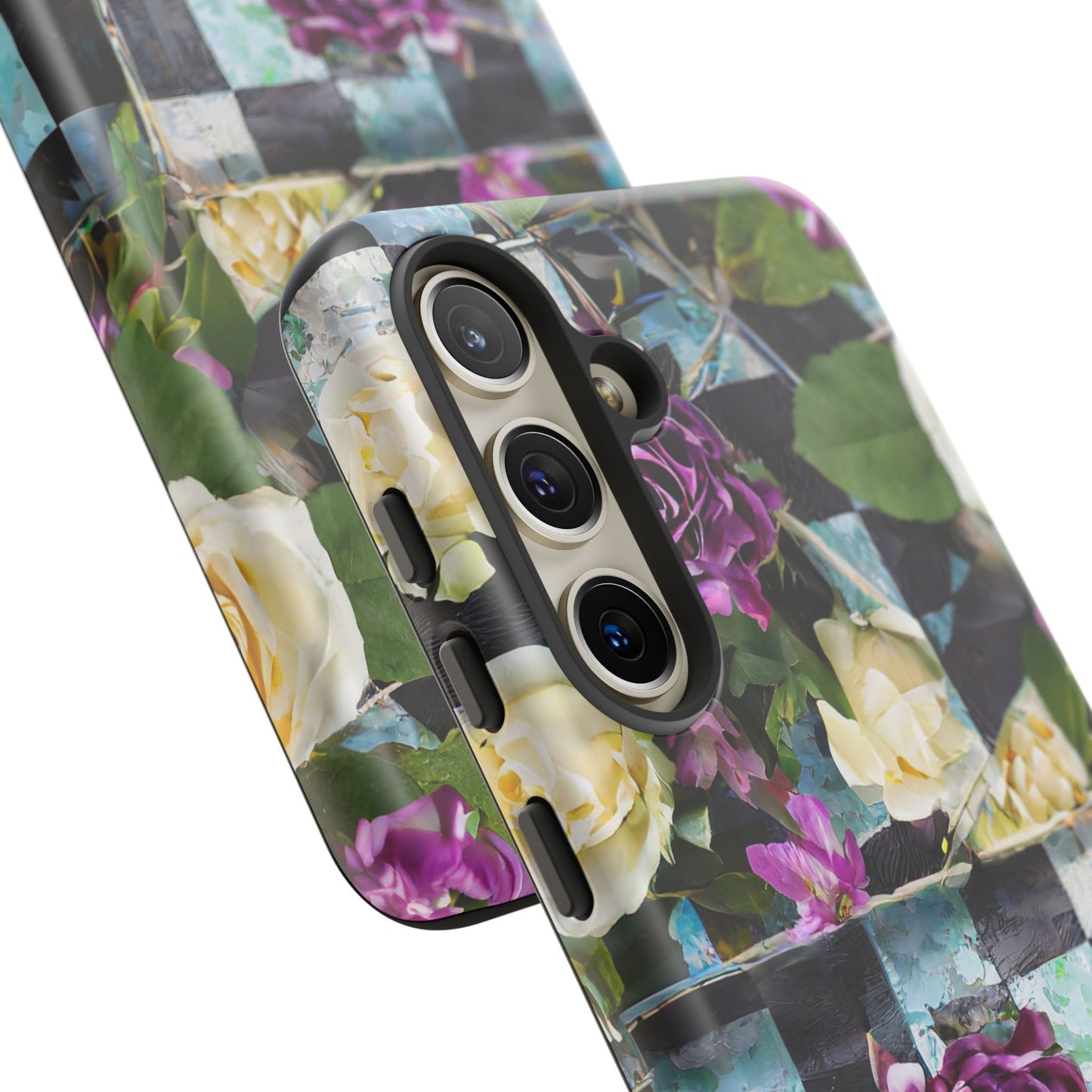 Checkerboard Tough Phone Case For iPhone, Samsung Galaxy, And Google Pixel