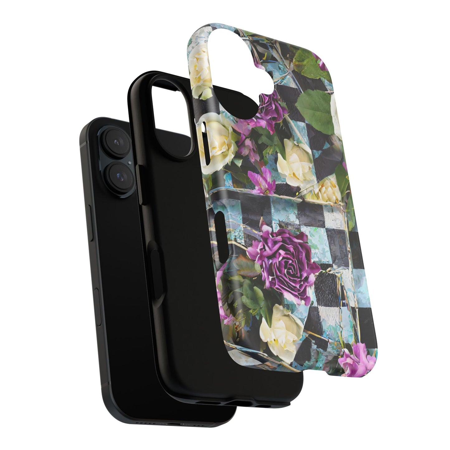 Checkerboard Tough Phone Case For iPhone, Samsung Galaxy, And Google Pixel