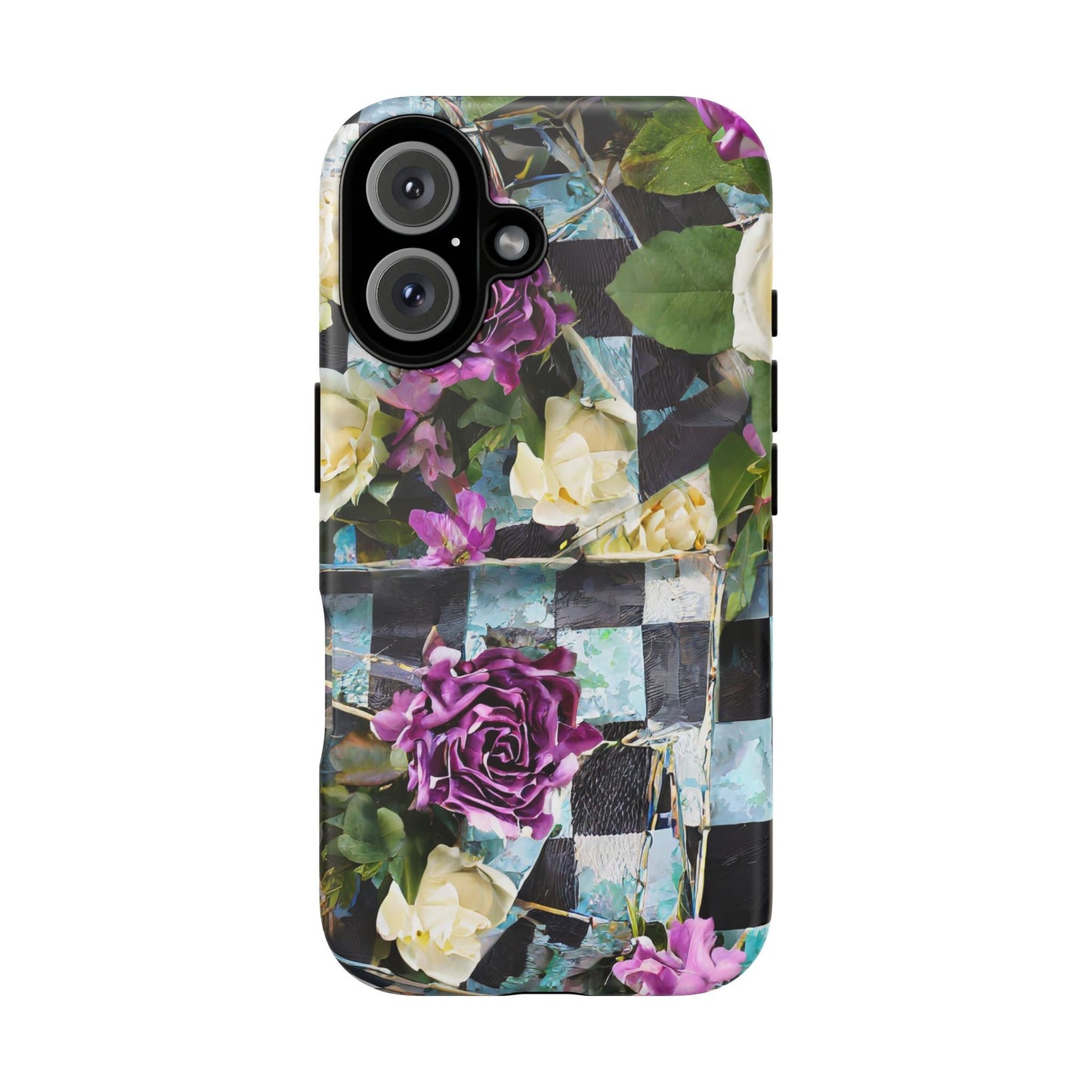 Checkerboard Tough Phone Case For iPhone, Samsung Galaxy, And Google Pixel