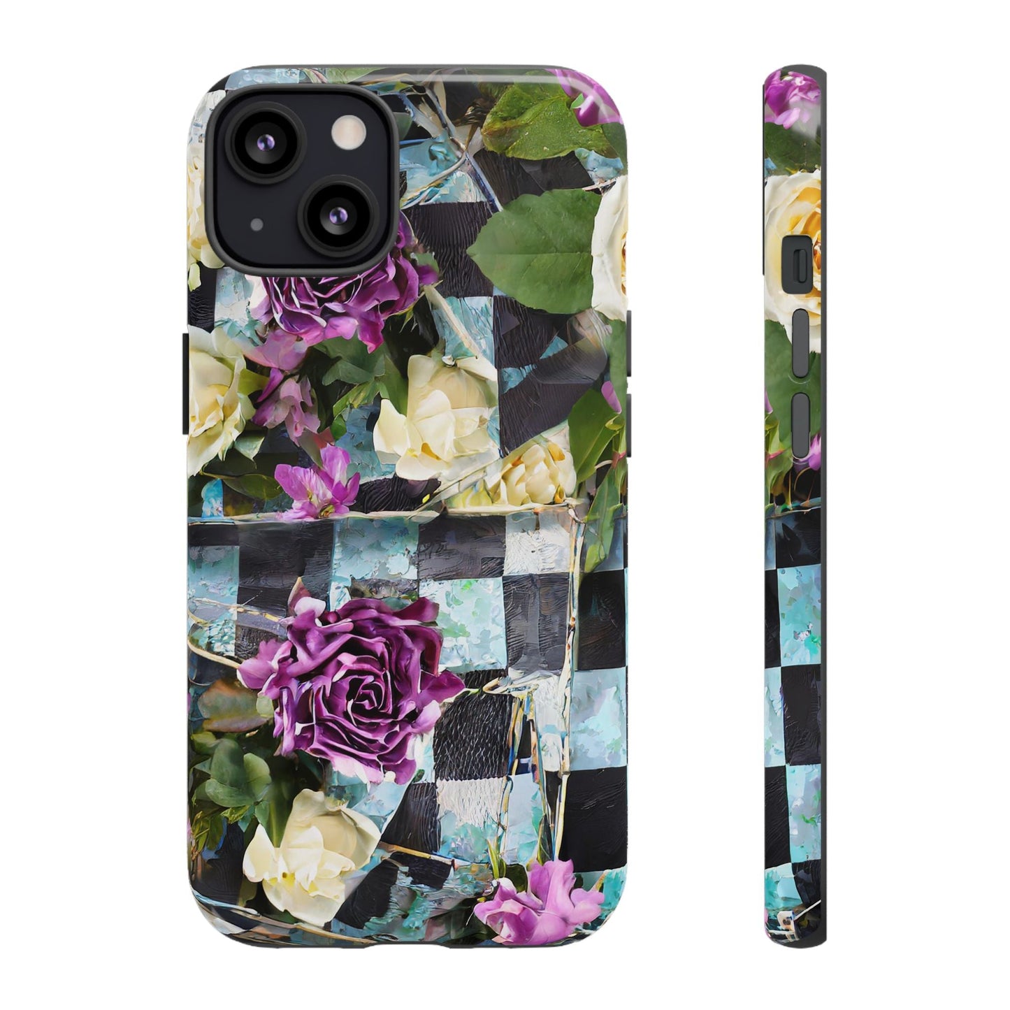 Checkerboard Tough Phone Case For iPhone, Samsung Galaxy, And Google Pixel