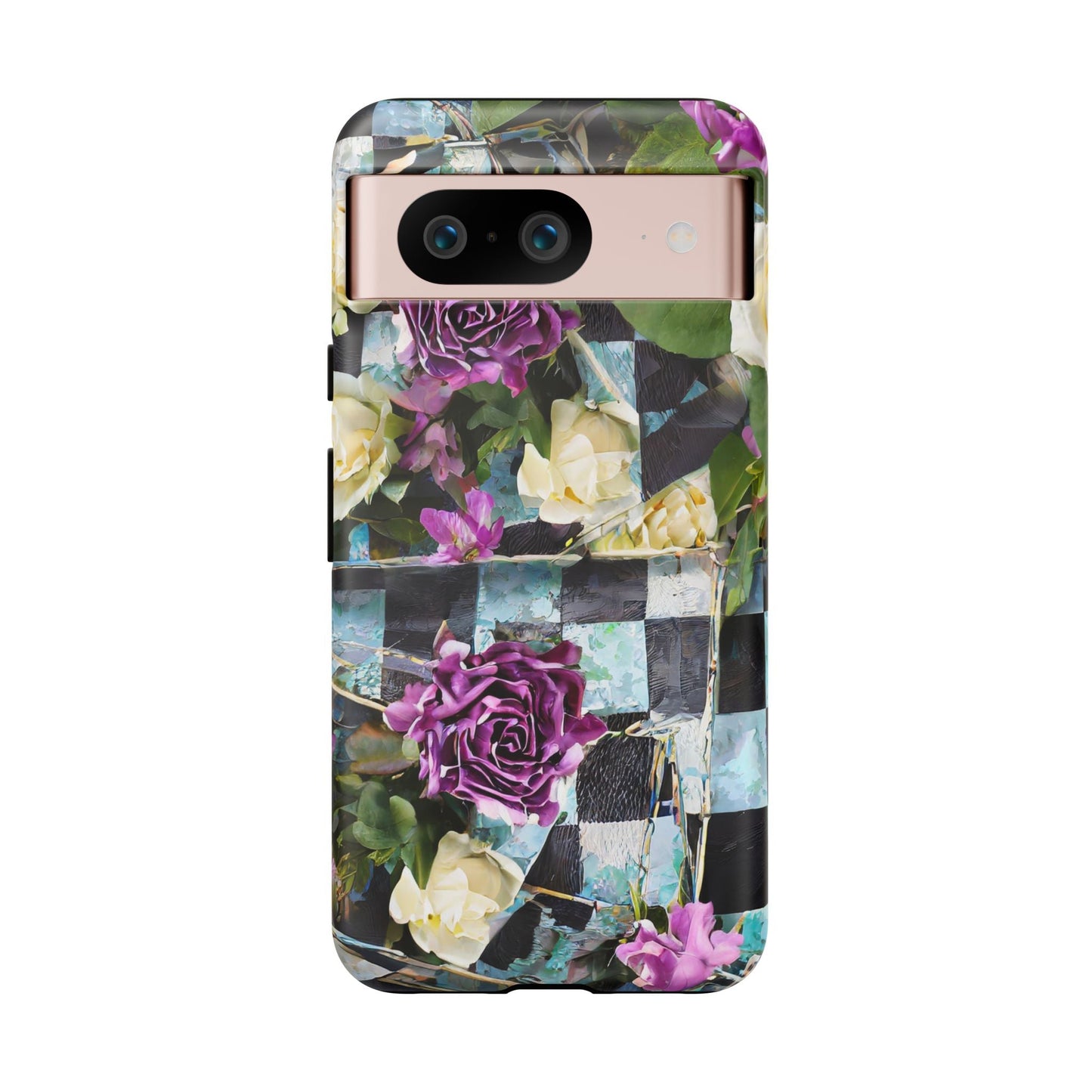 Checkerboard Tough Phone Case For iPhone, Samsung Galaxy, And Google Pixel