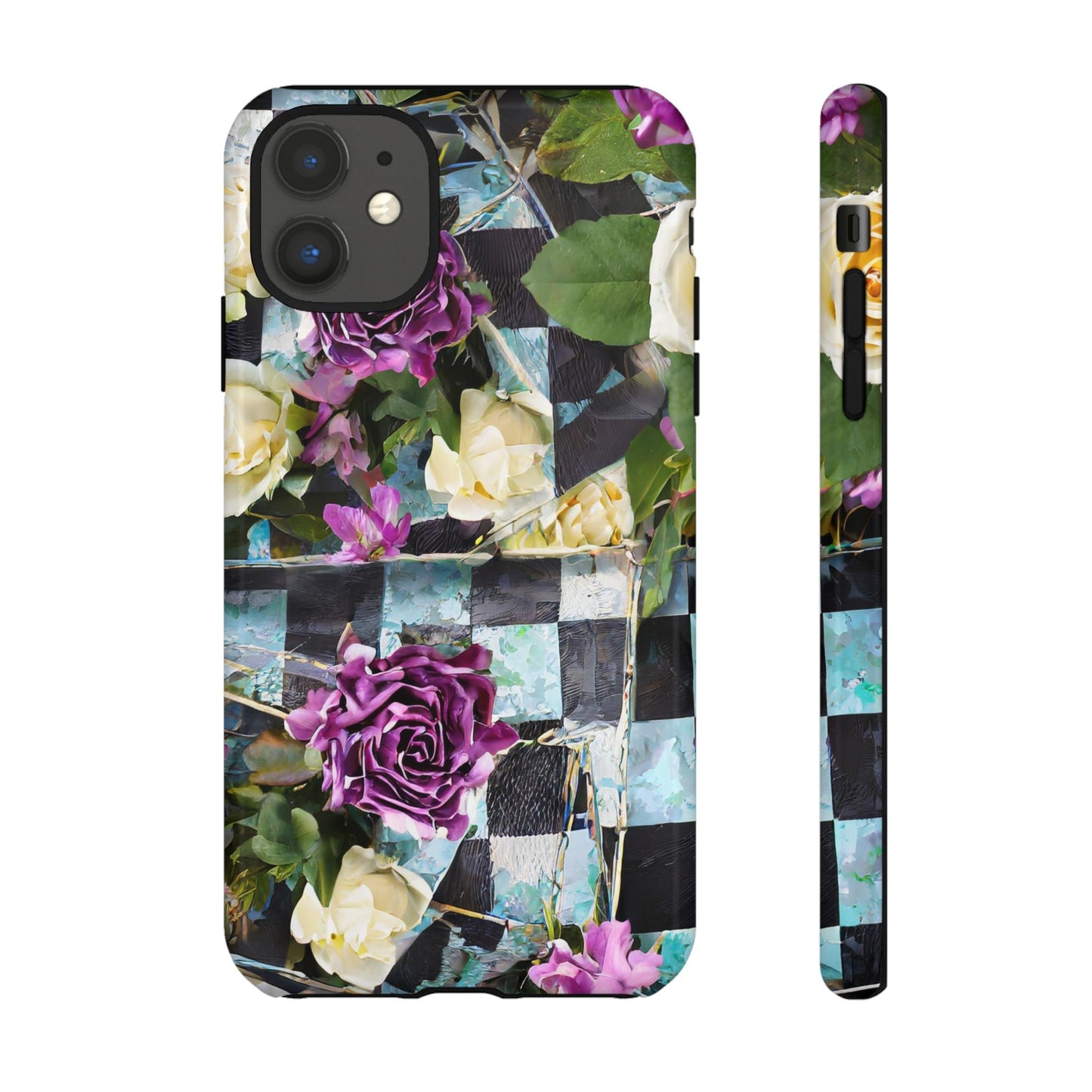 Checkerboard Tough Phone Case For iPhone, Samsung Galaxy, And Google Pixel