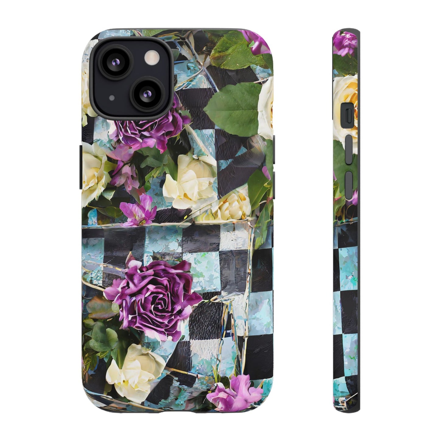 Checkerboard Tough Phone Case For iPhone, Samsung Galaxy, And Google Pixel