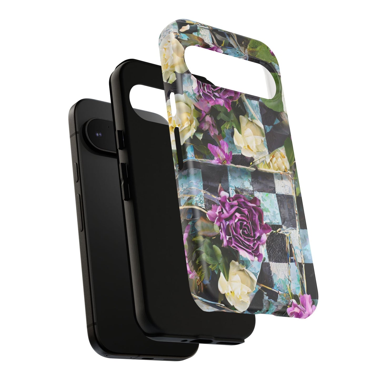 Checkerboard Tough Phone Case For iPhone, Samsung Galaxy, And Google Pixel