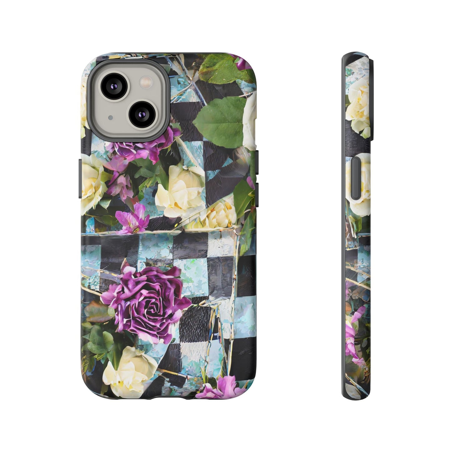 Checkerboard Tough Phone Case For iPhone, Samsung Galaxy, And Google Pixel