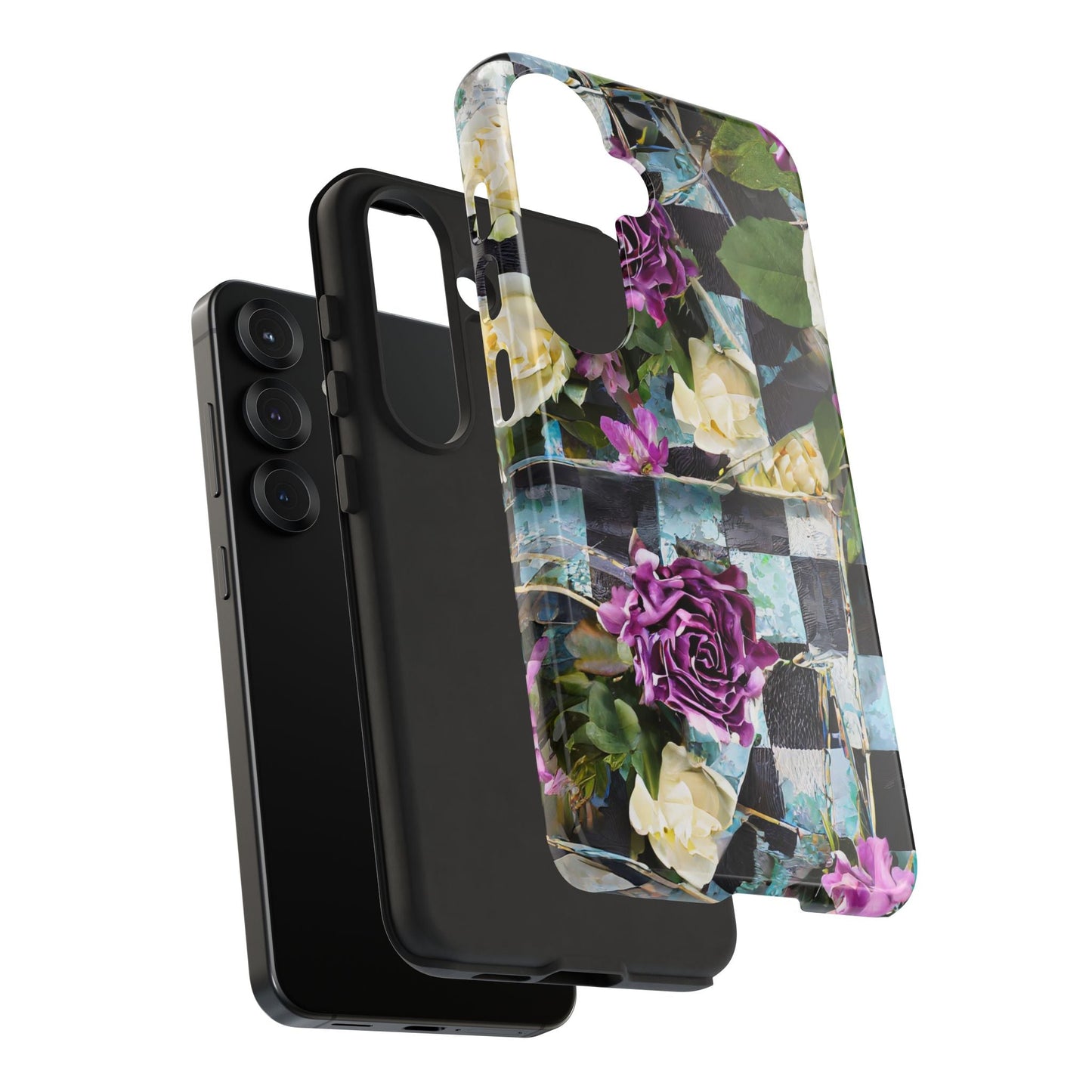 Checkerboard Tough Phone Case For iPhone, Samsung Galaxy, And Google Pixel