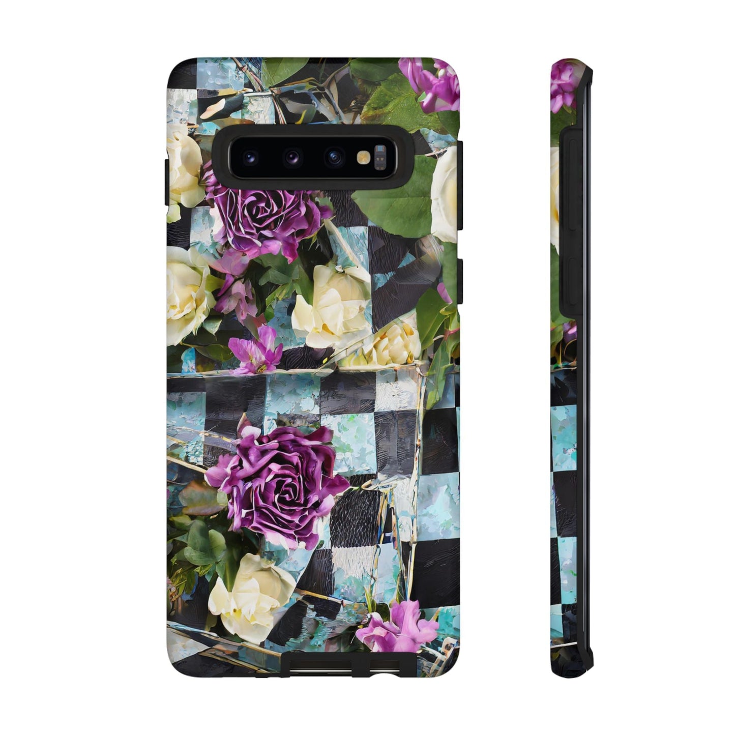 Checkerboard Tough Phone Case For iPhone, Samsung Galaxy, And Google Pixel