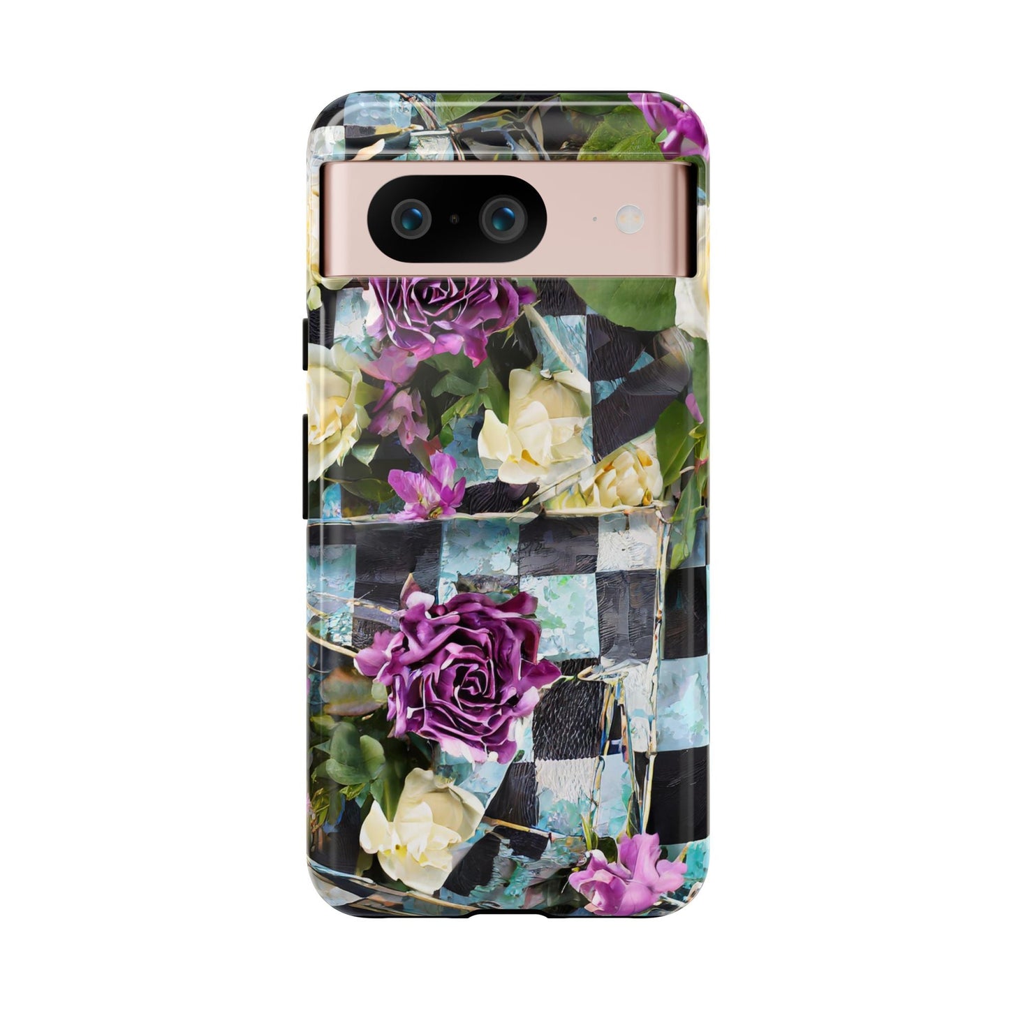 Checkerboard Tough Phone Case For iPhone, Samsung Galaxy, And Google Pixel