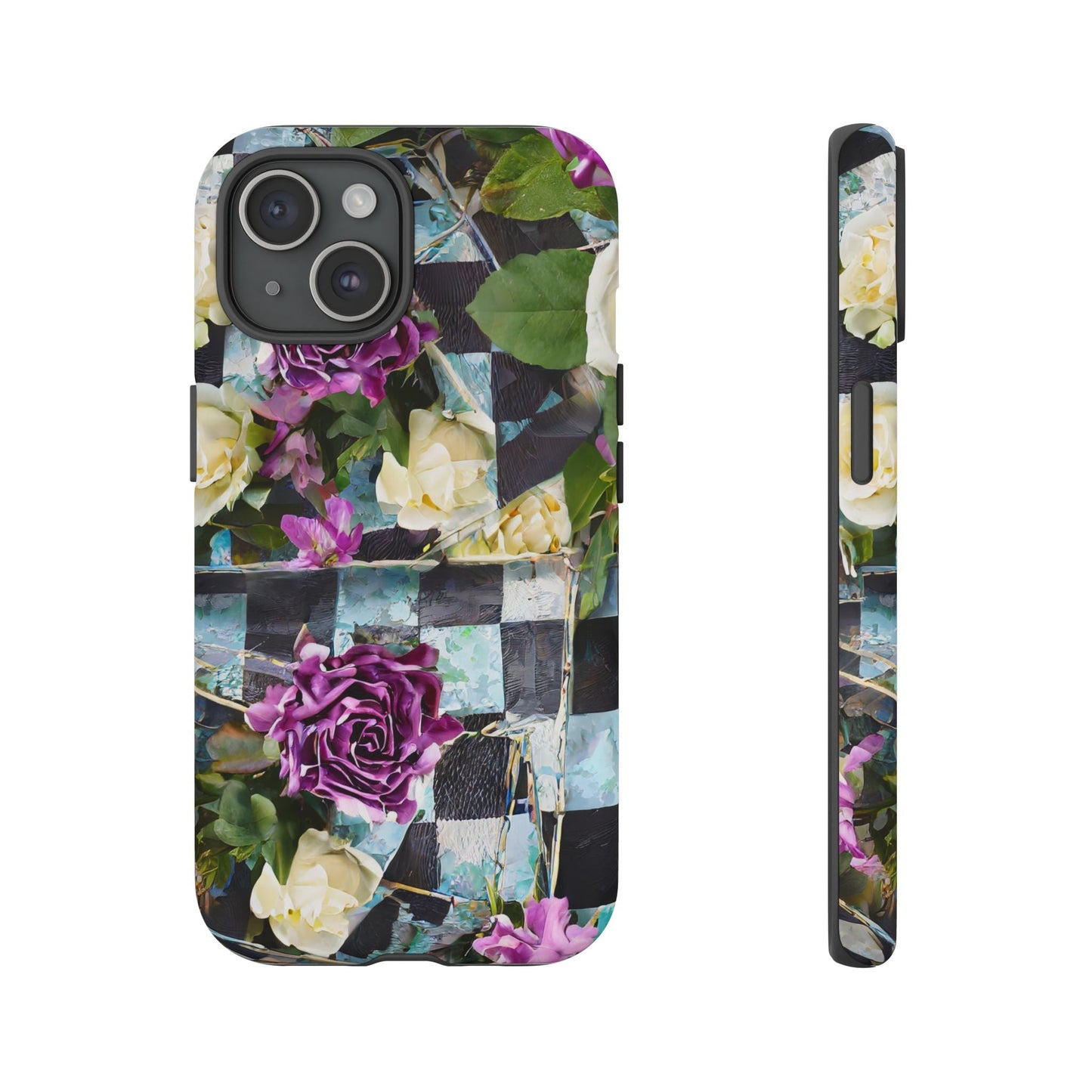 Checkerboard Tough Phone Case For iPhone, Samsung Galaxy, And Google Pixel