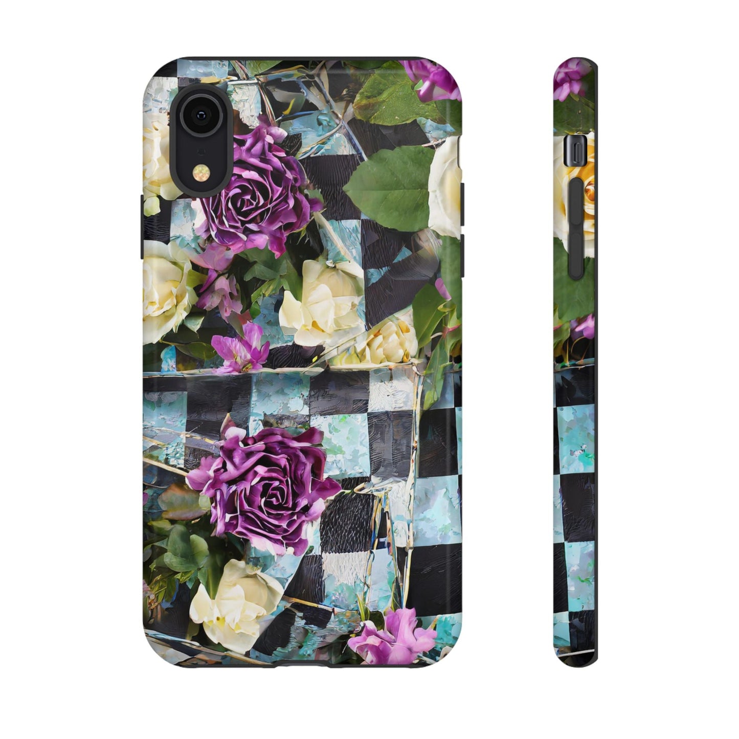 Checkerboard Tough Phone Case For iPhone, Samsung Galaxy, And Google Pixel