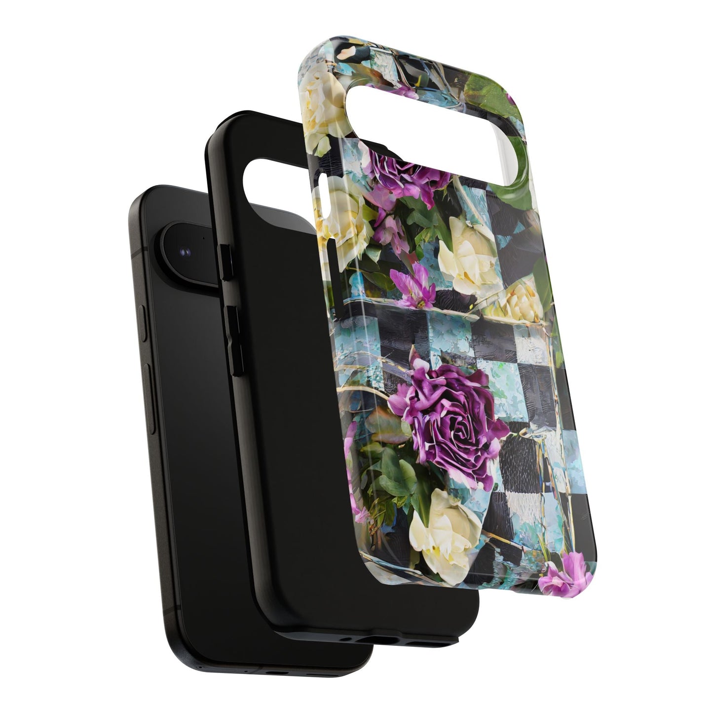 Checkerboard Tough Phone Case For iPhone, Samsung Galaxy, And Google Pixel
