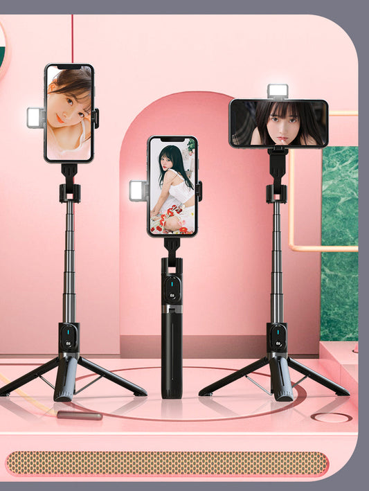 P90D Tripod Selfie Stick For Mobile Phone With Light