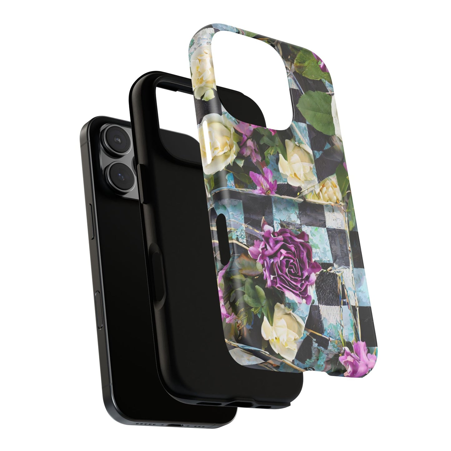 Checkerboard Tough Phone Case For iPhone, Samsung Galaxy, And Google Pixel