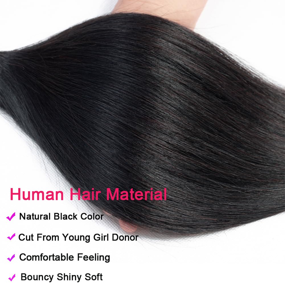 Great Grace - 3 Virgin Brazilian Straight Bundles - 16, 18, 20 Inch*