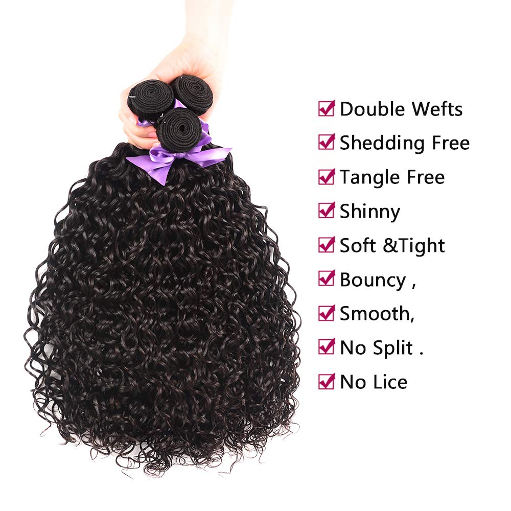 Laritaiya - 4 Virgin Brazilian Water Wave Bundles - 18, 20, 22, 24 Inch*