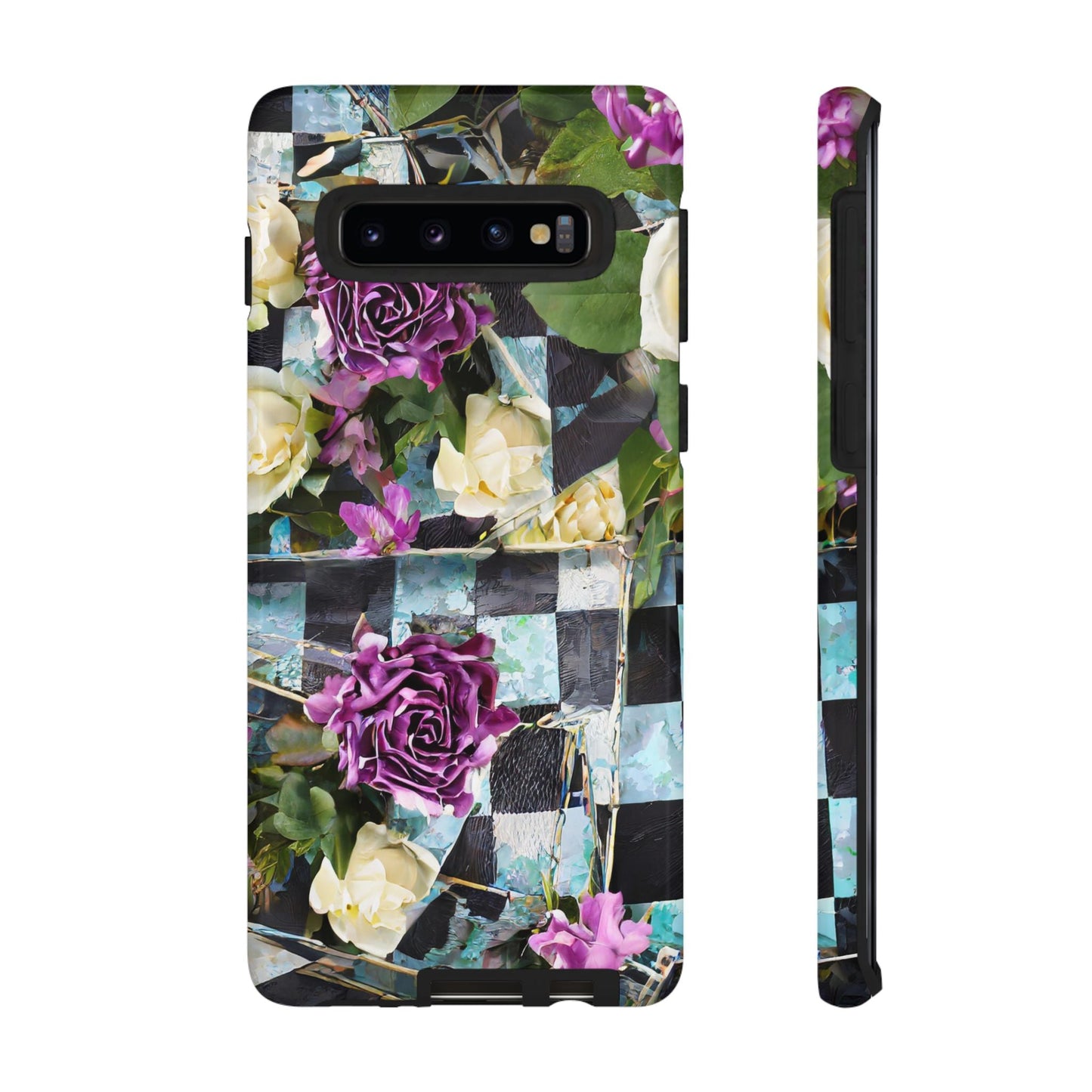 Checkerboard Tough Phone Case For iPhone, Samsung Galaxy, And Google Pixel
