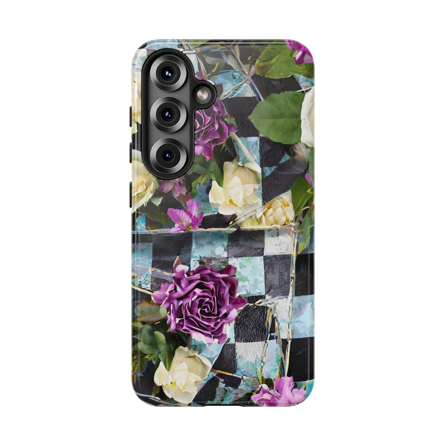 Checkerboard Tough Phone Case For iPhone, Samsung Galaxy, And Google Pixel