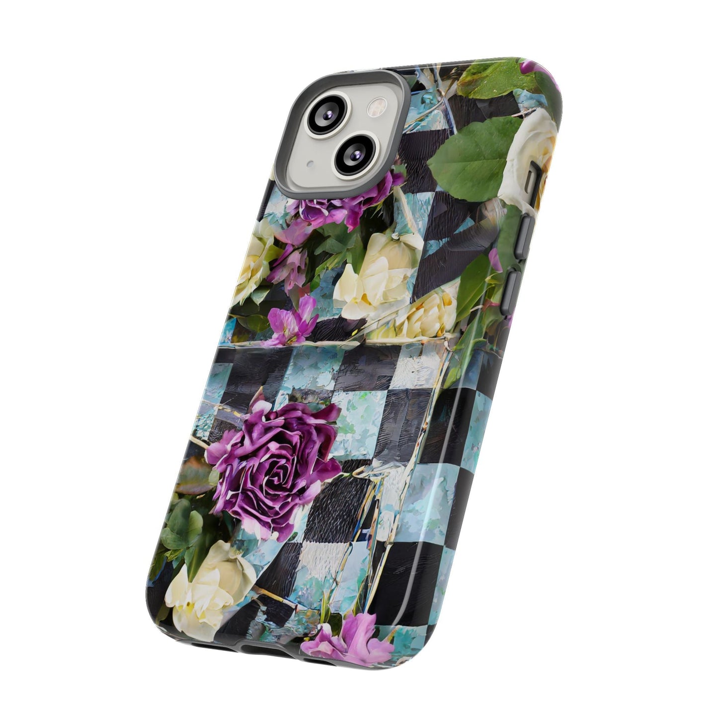 Checkerboard Tough Phone Case For iPhone, Samsung Galaxy, And Google Pixel