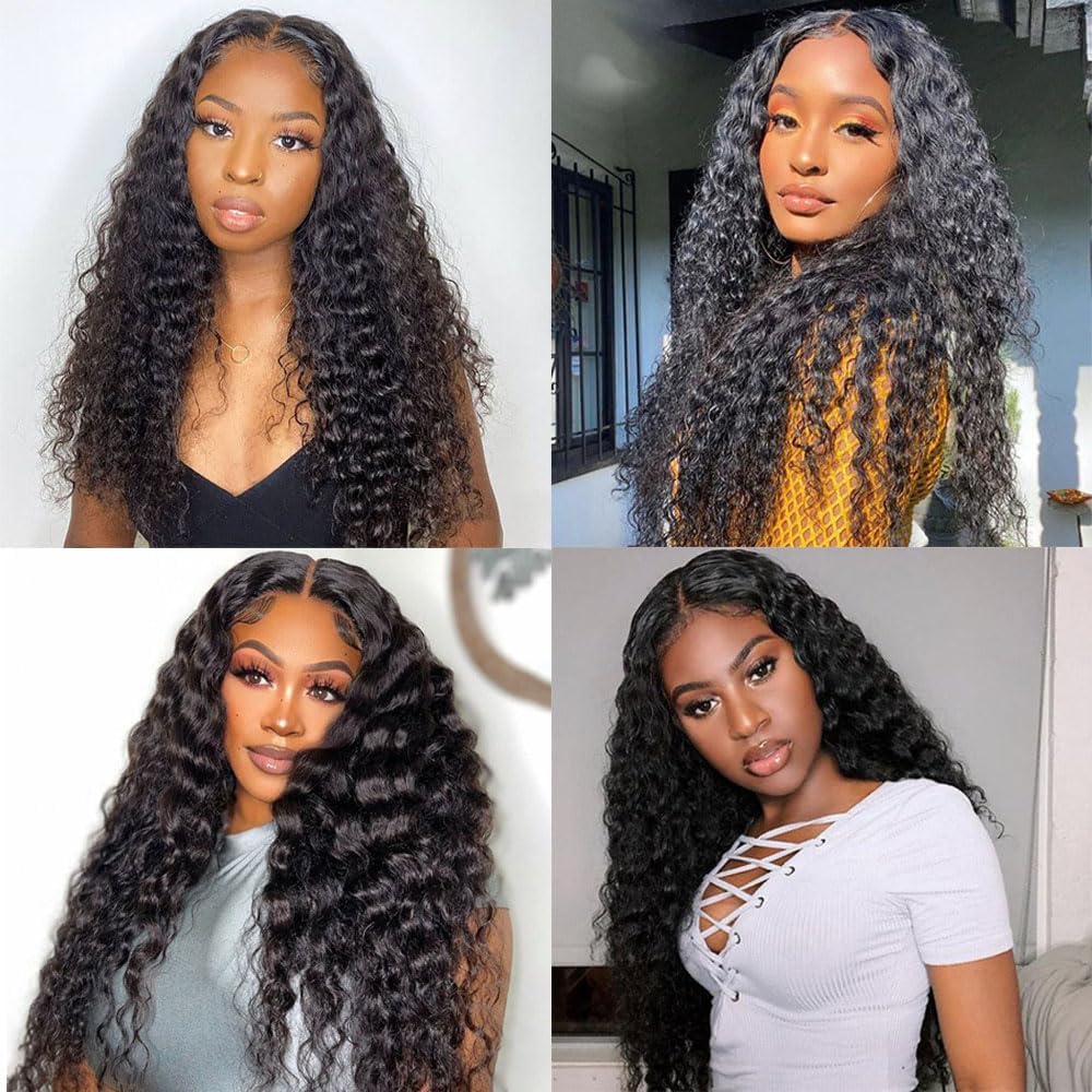 Wlymly - 3 Virgin Brazilian Deep Wave Bundles - 20, 22, 24 Inch*