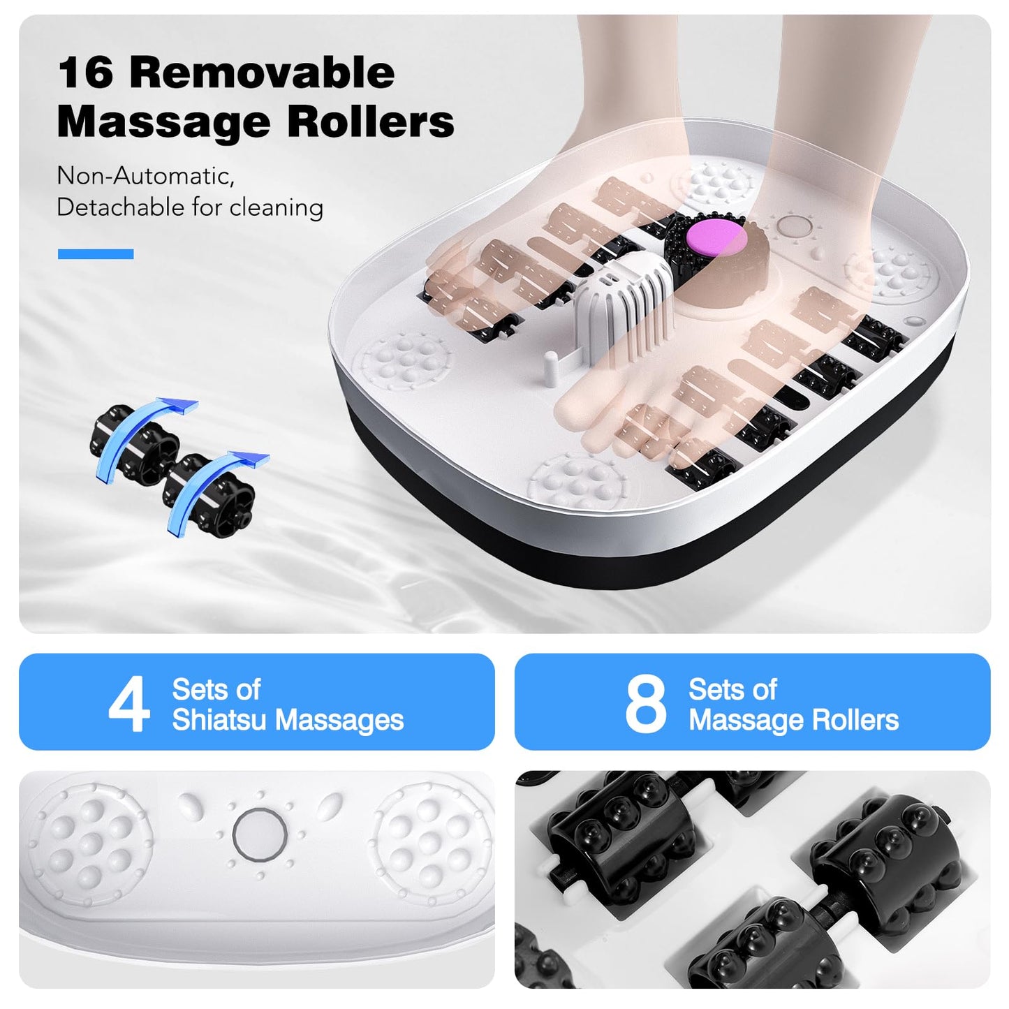 Hydroelectric Spa Treatment For Pedicure With Heat And Remote Control
