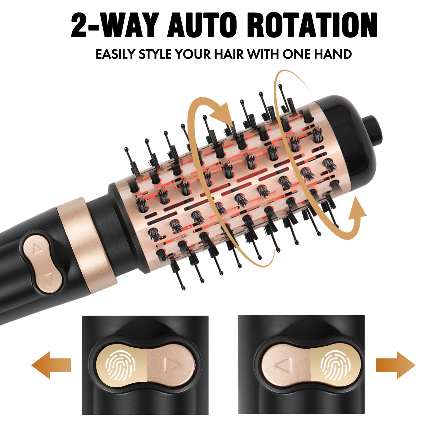 DAILYLIFE Ionic Rotating Hair Dryer Brush