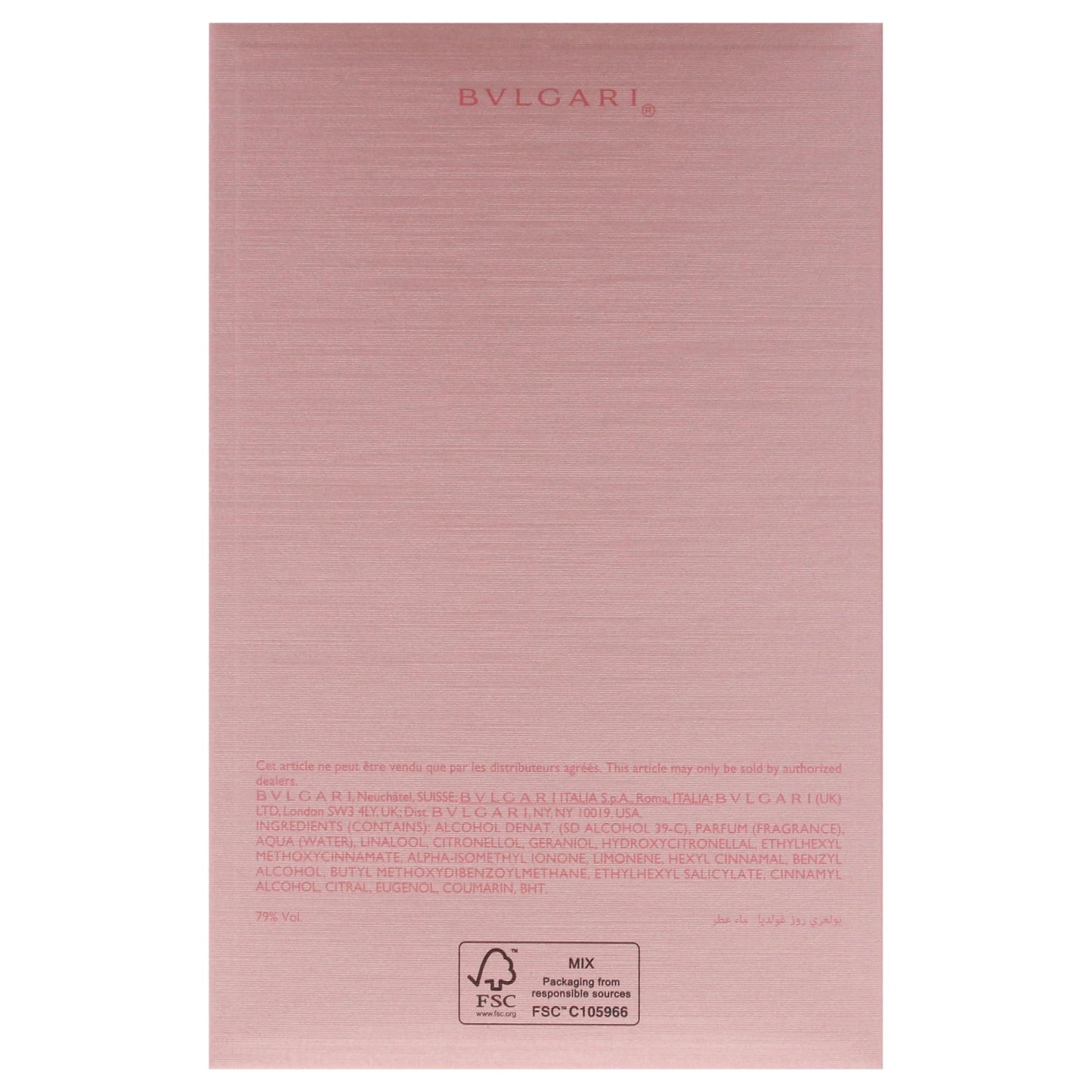 BVLGARI Rose Goldea for Women Eau de Parfum Spray, 3.04 Ounce, Multi