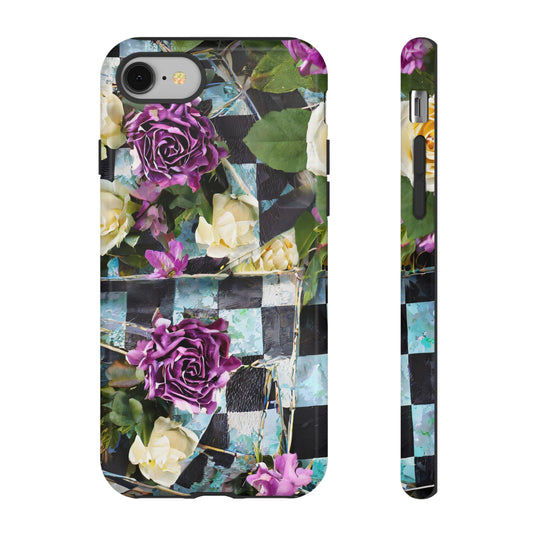Checkerboard Tough Phone Case For iPhone, Samsung Galaxy, And Google Pixel