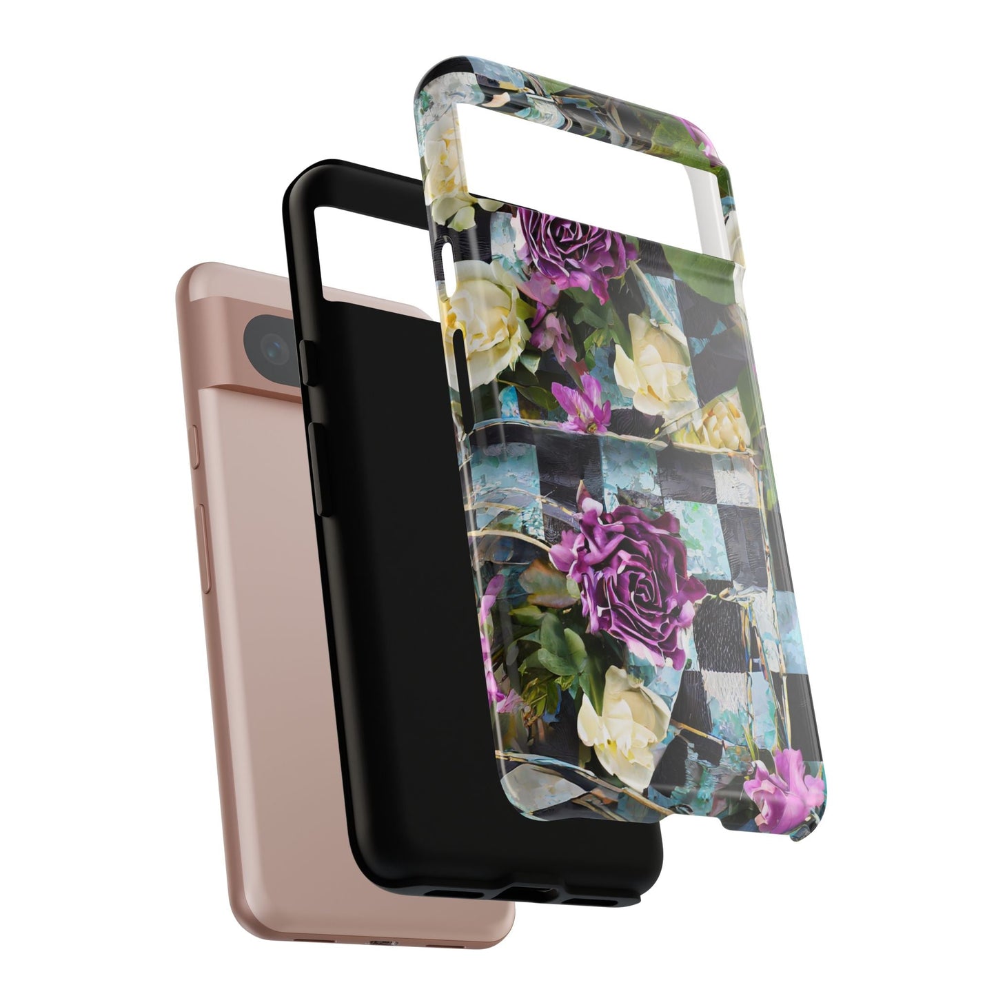 Checkerboard Tough Phone Case For iPhone, Samsung Galaxy, And Google Pixel