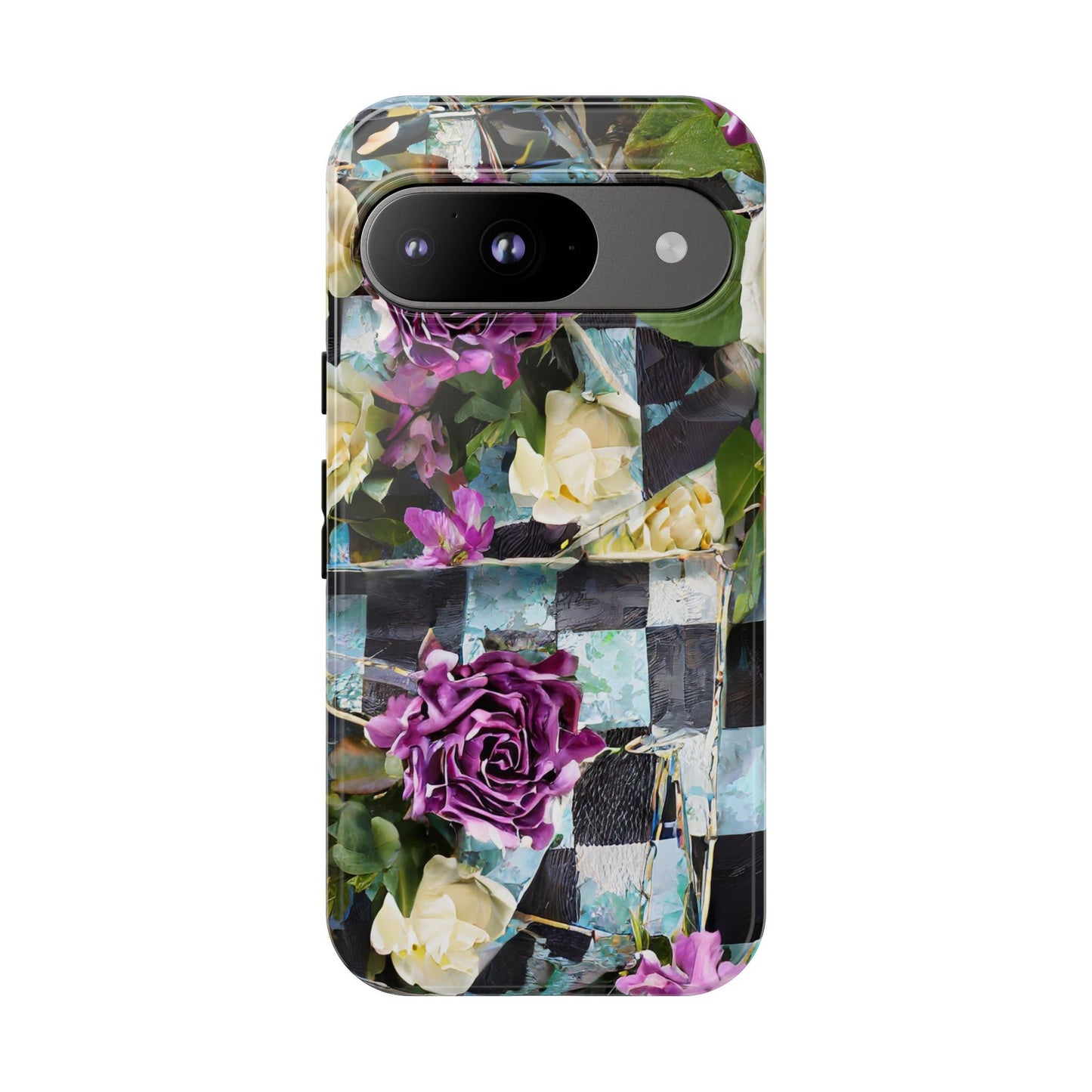 Checkerboard Tough Phone Case For iPhone, Samsung Galaxy, And Google Pixel