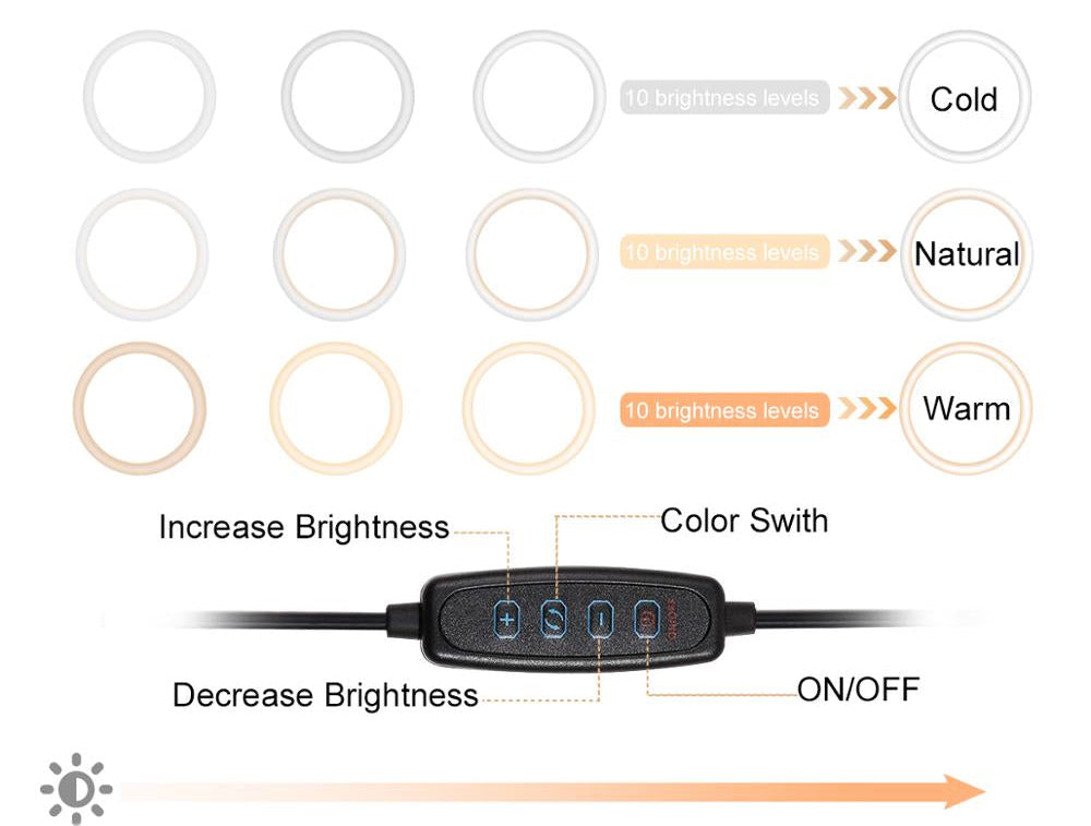 10 Inch Ring Light With Stand