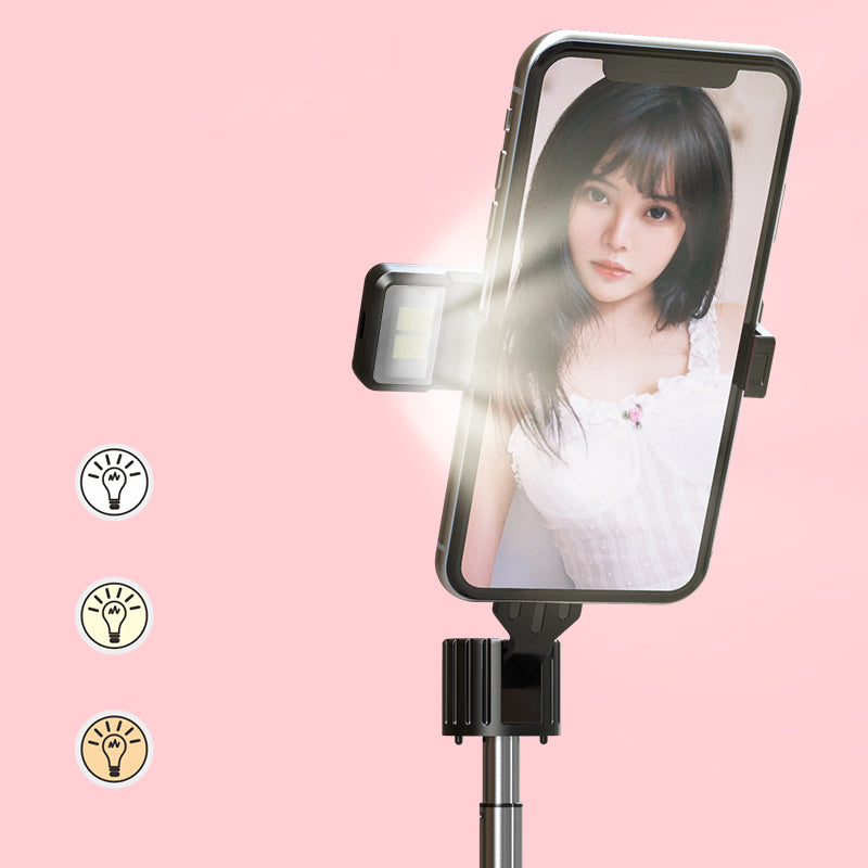P90D Tripod Selfie Stick For Mobile Phone With Light