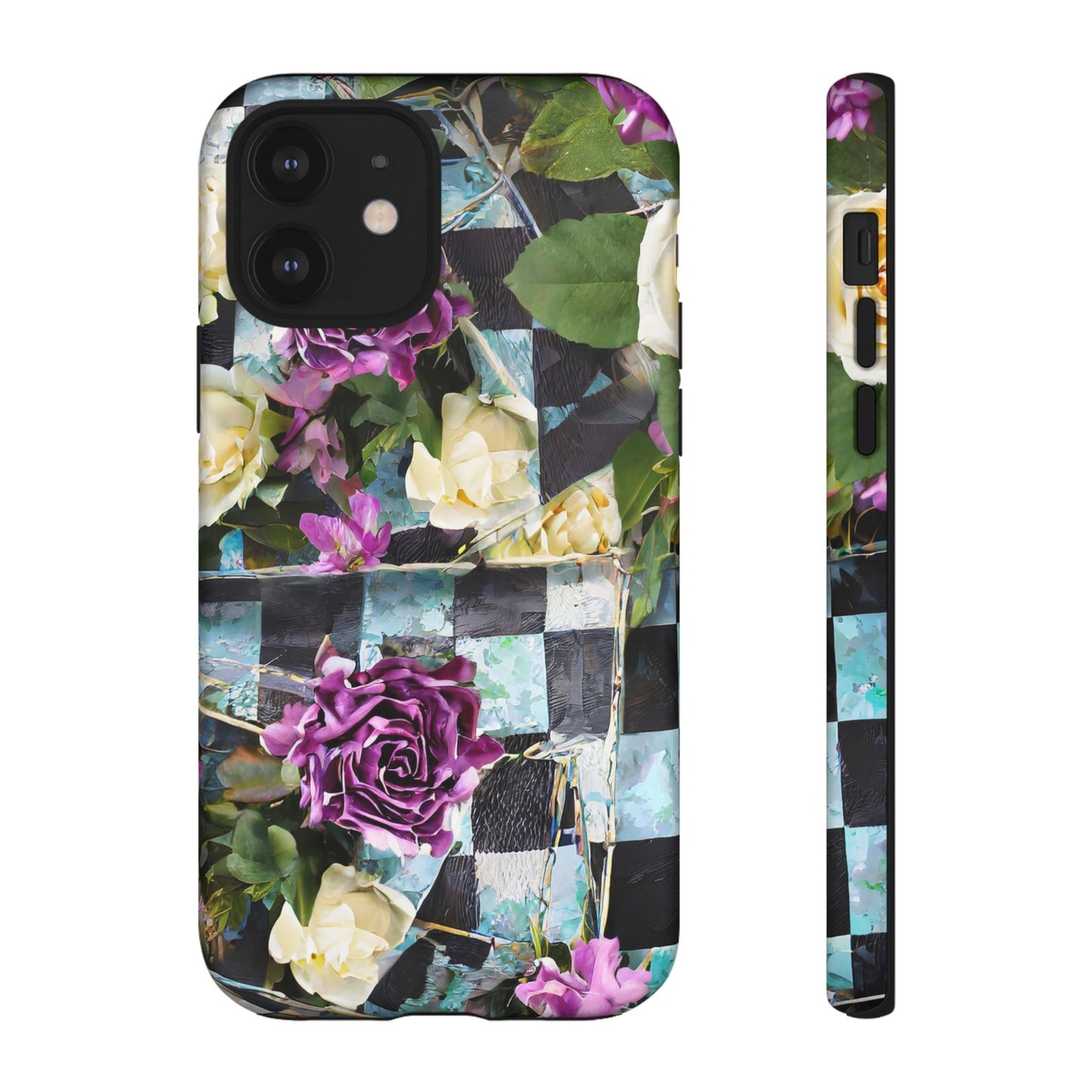 Checkerboard Tough Phone Case For iPhone, Samsung Galaxy, And Google Pixel