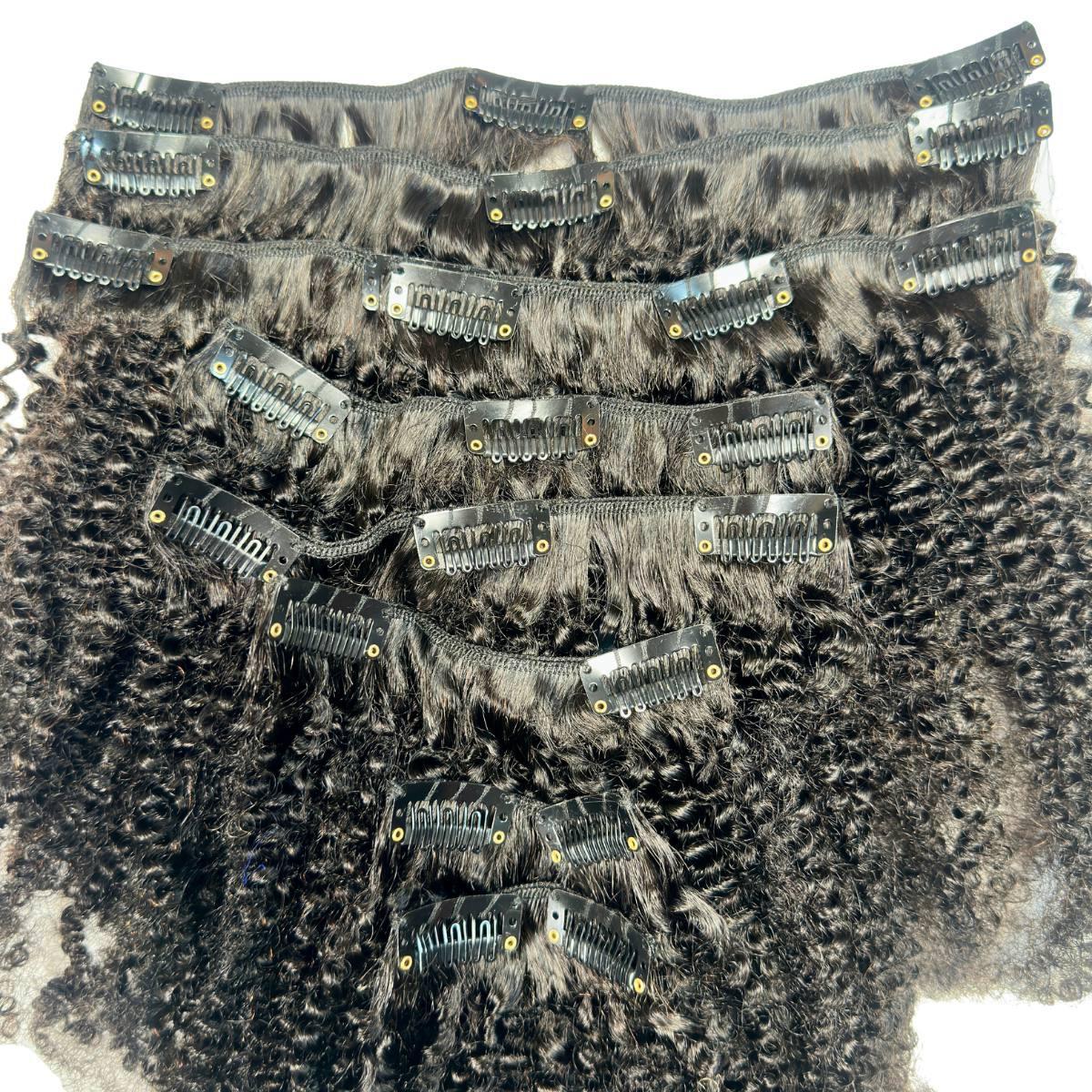 Afro Kinky Curly Clip-In 100% Virgin Hair Extensions