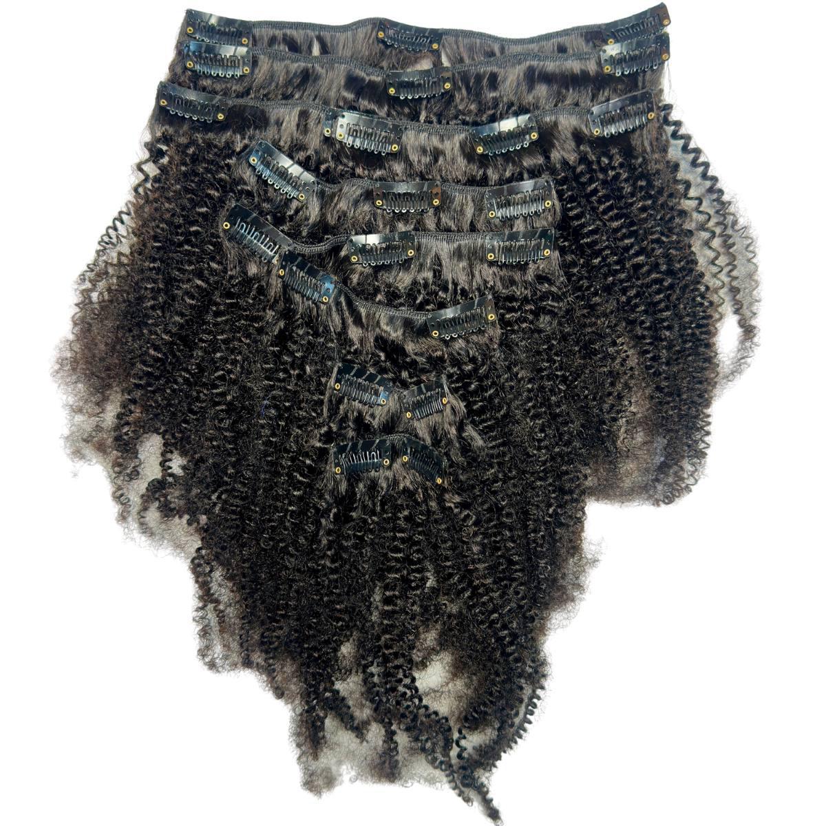 Afro Kinky Curly Clip-In 100% Virgin Hair Extensions